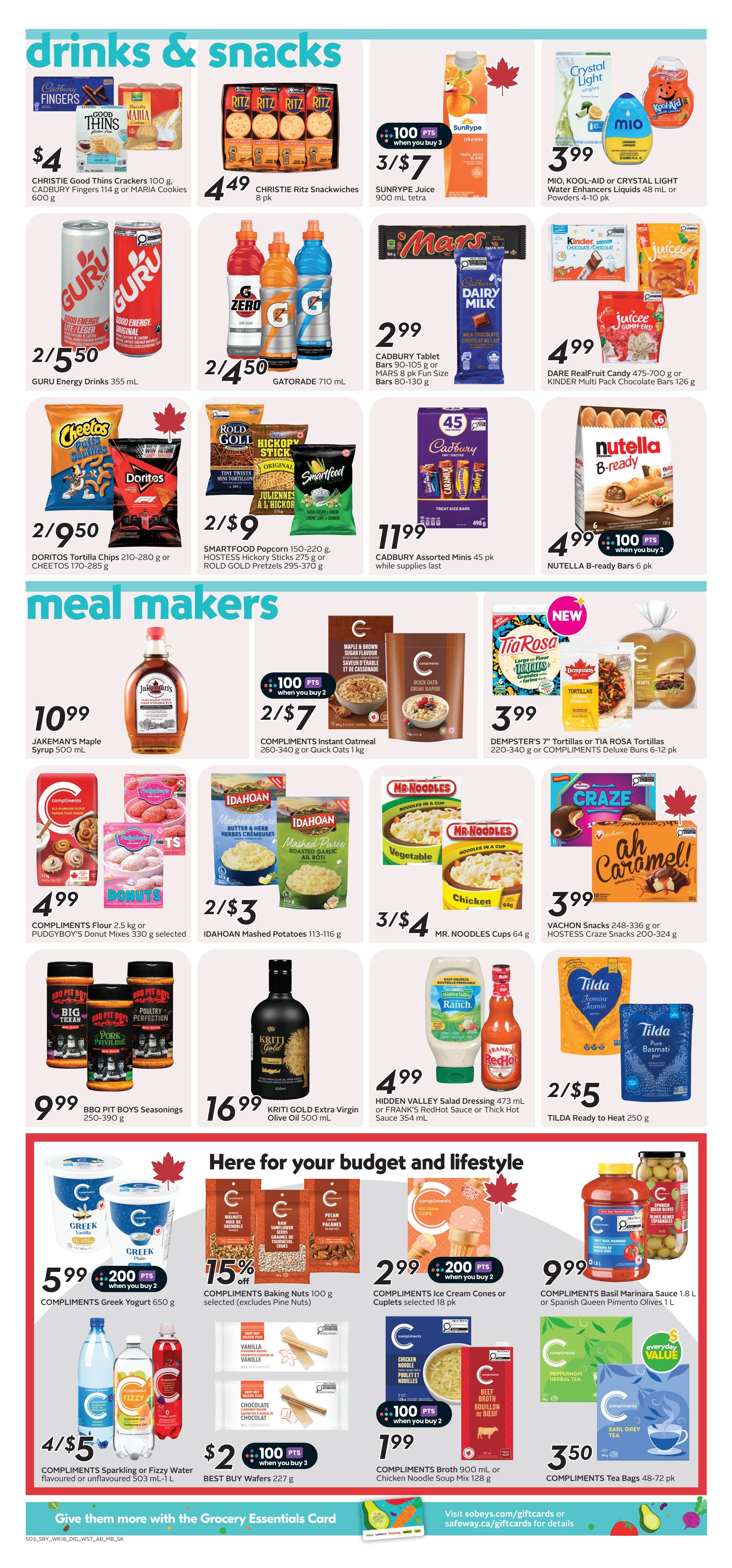 Sobeys/Safeway (SK & MB) Flyer August 27 to September 2