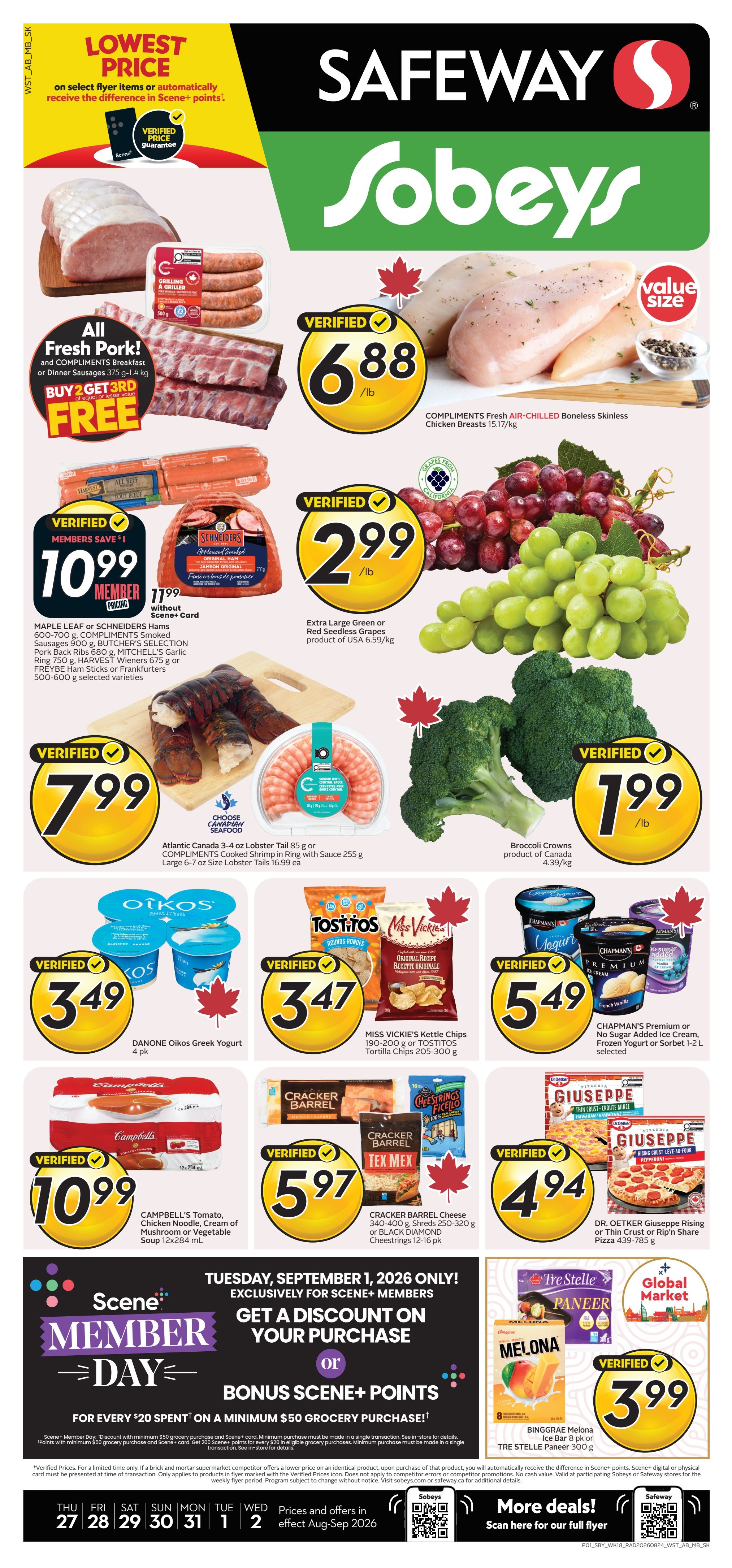 Sobeys/Safeway (AB) Flyer August 27 to September 2