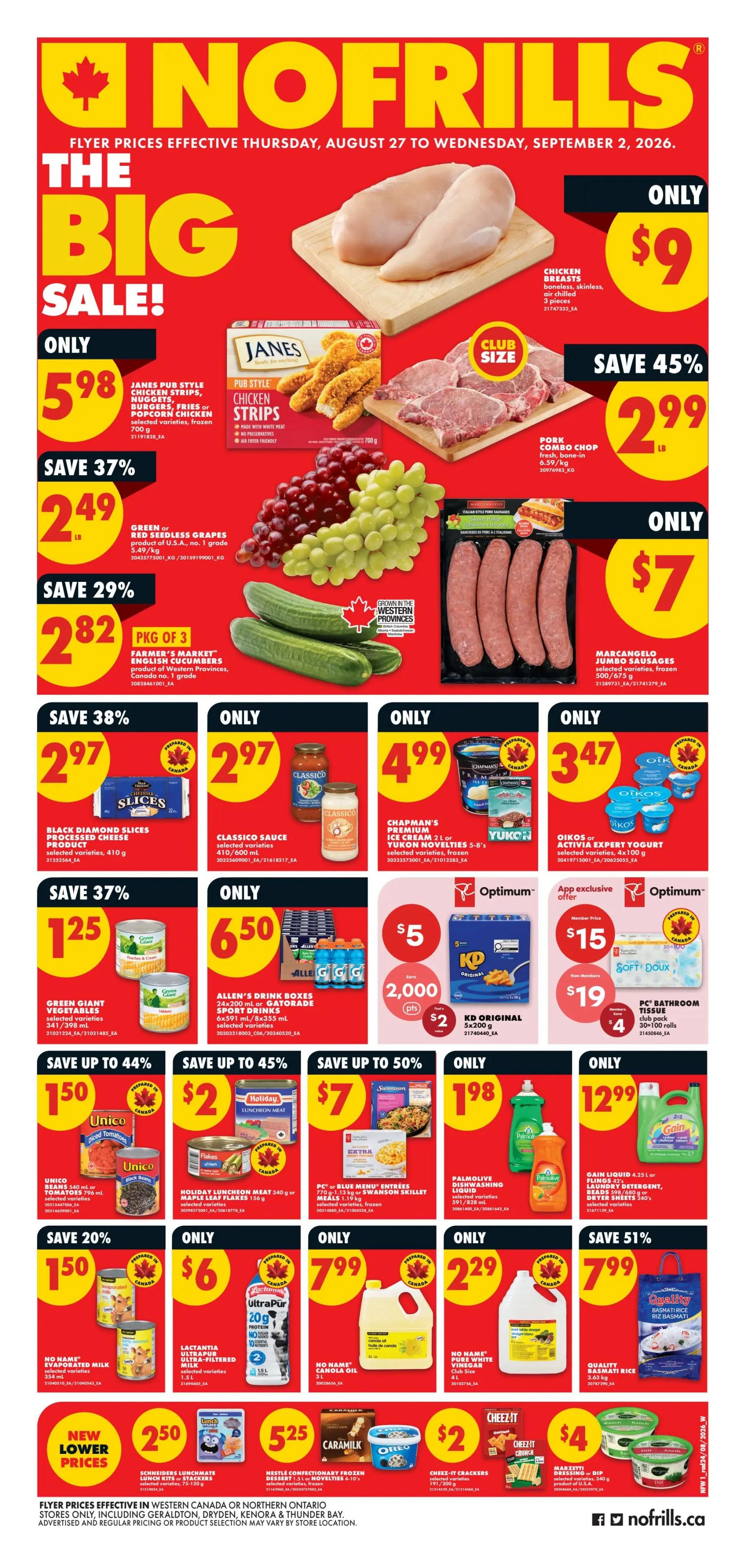 No Frills (West) Flyer August 27 to September 2