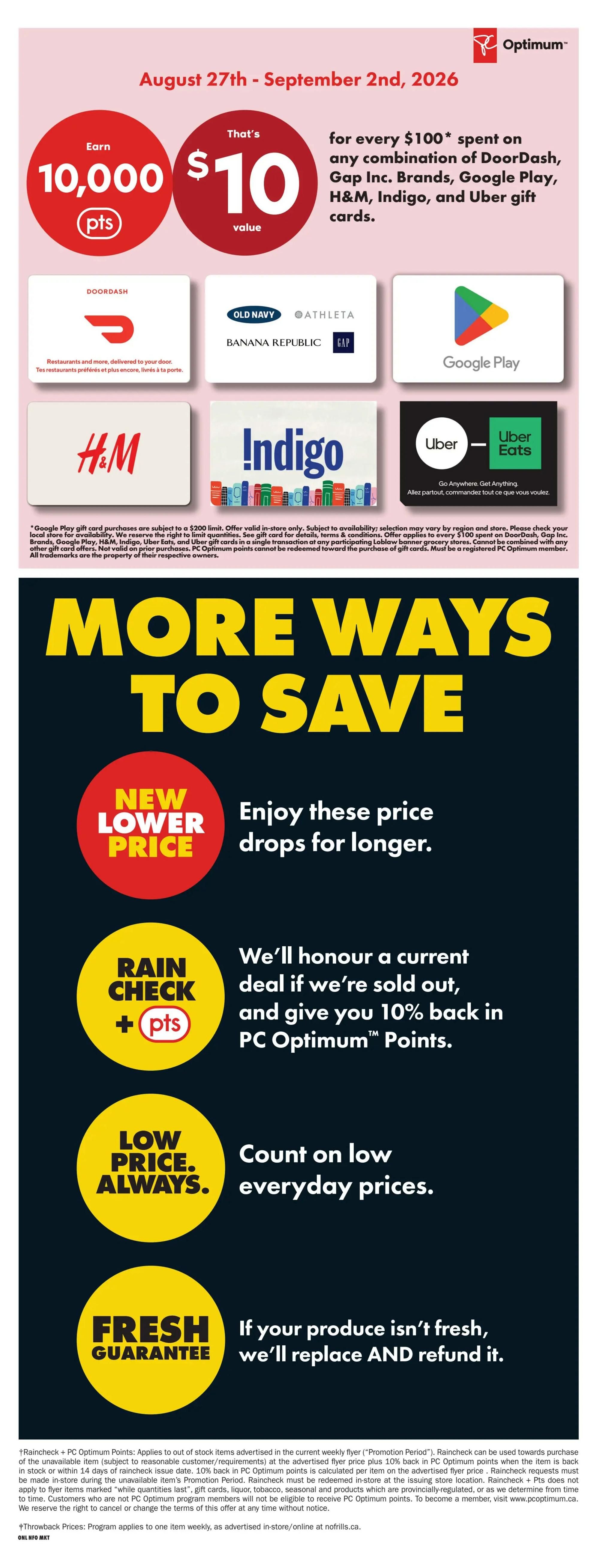 No Frills (GTA) Flyer August 27 to September 2