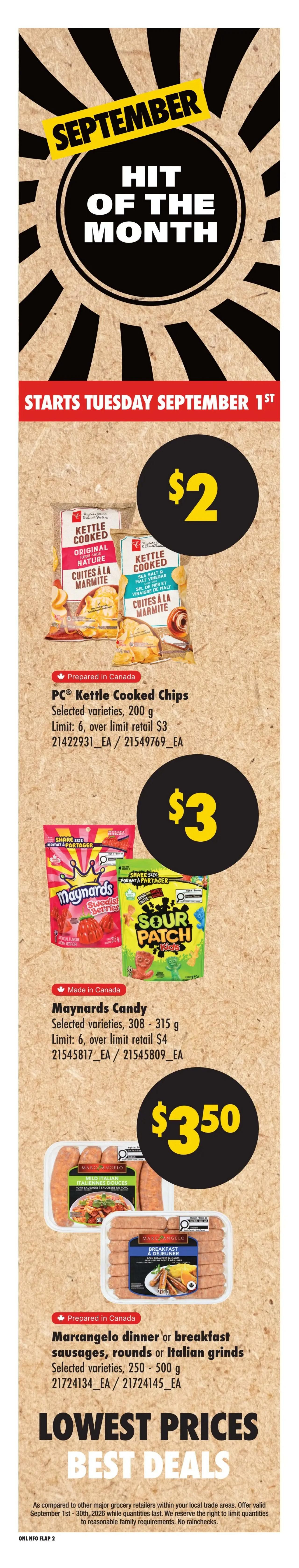 No Frills (ON) Flyer August 27 to September 2