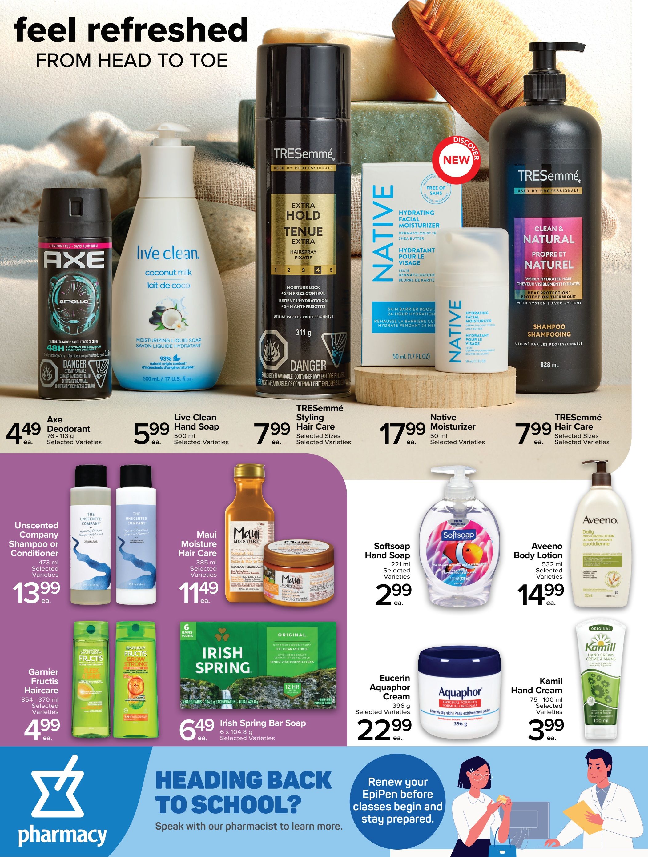 Metro (ON) Pharmacy Flyer August 27 to September 9