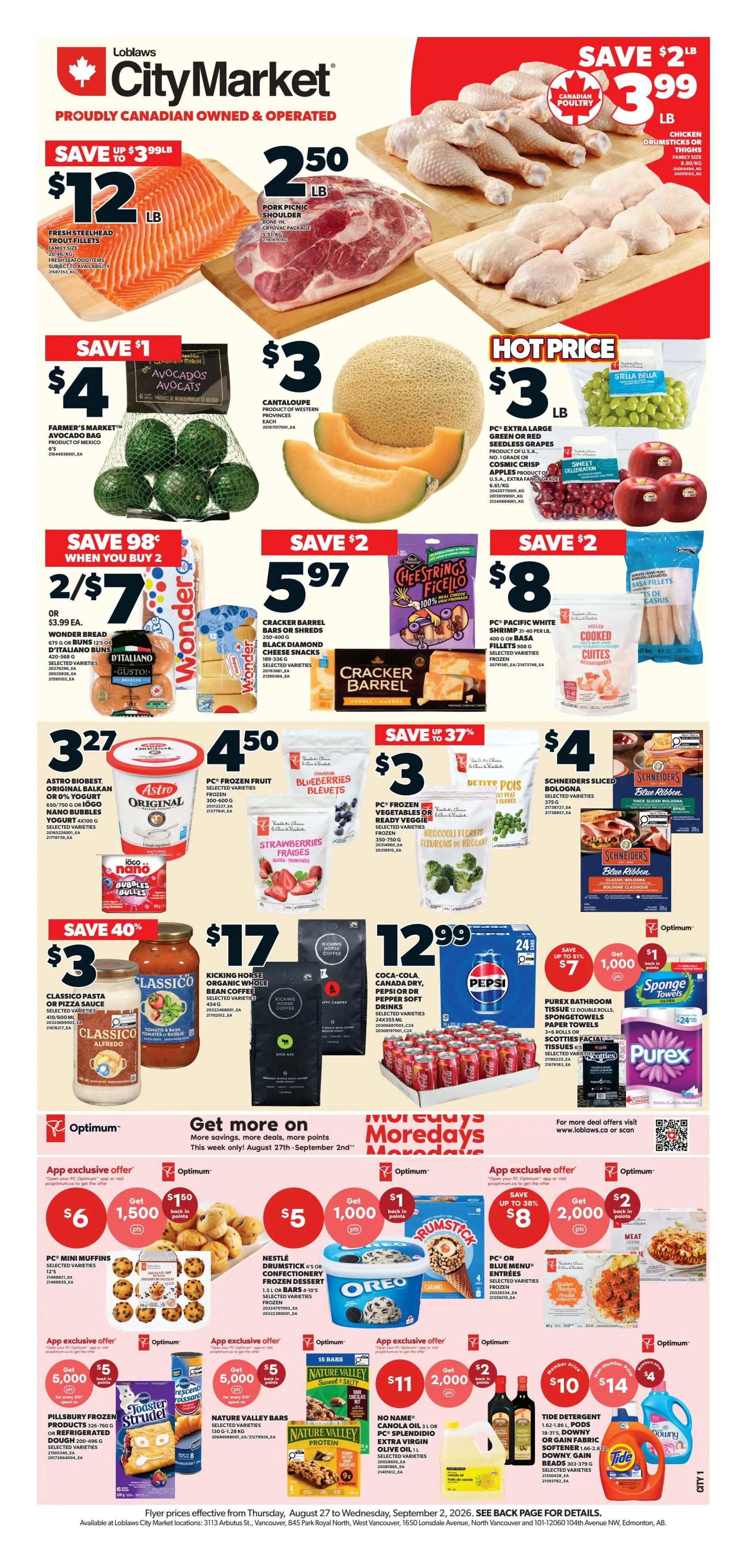 Loblaws City Market (West) Flyer August 27 to September 2