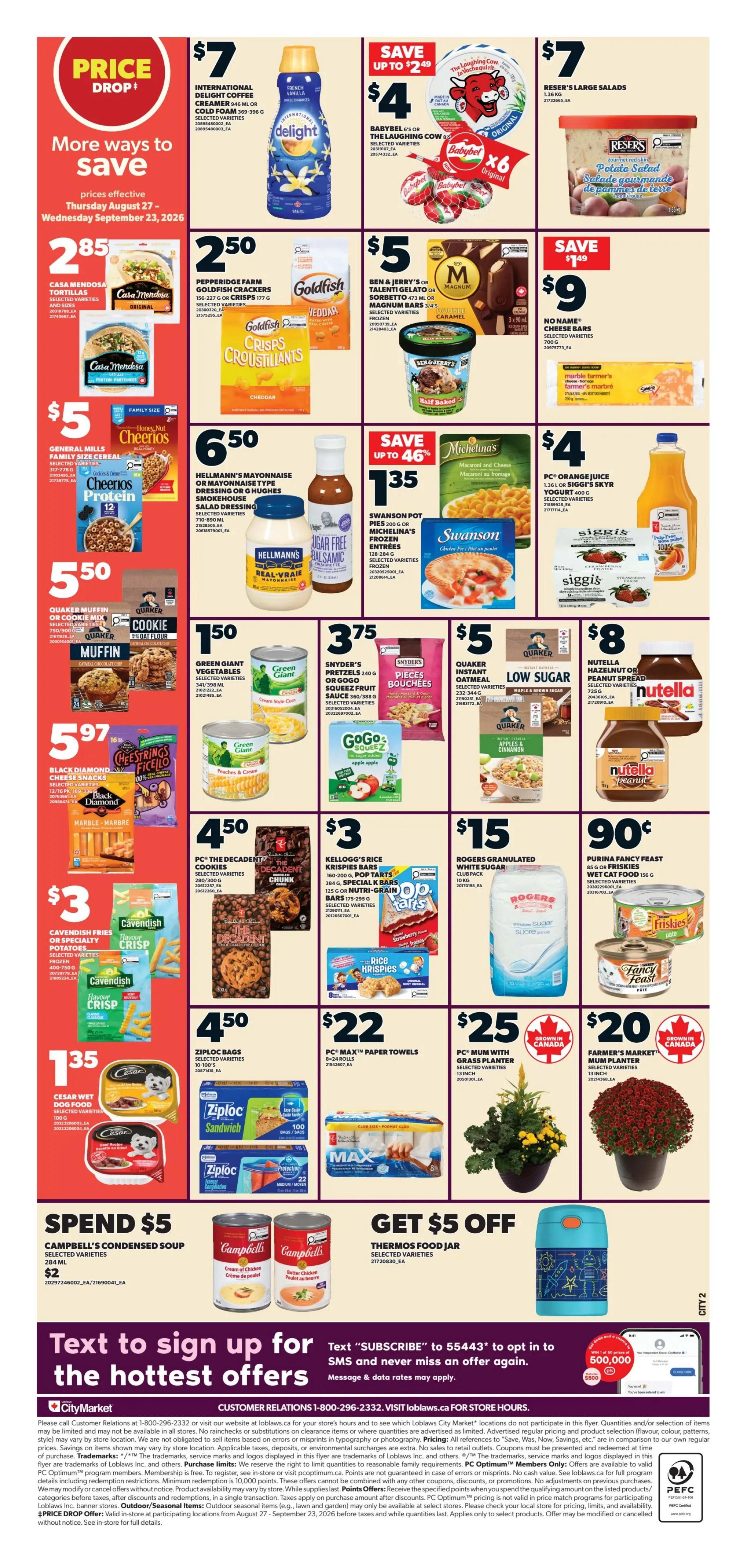 Loblaws City Market (West) Flyer August 27 to September 2