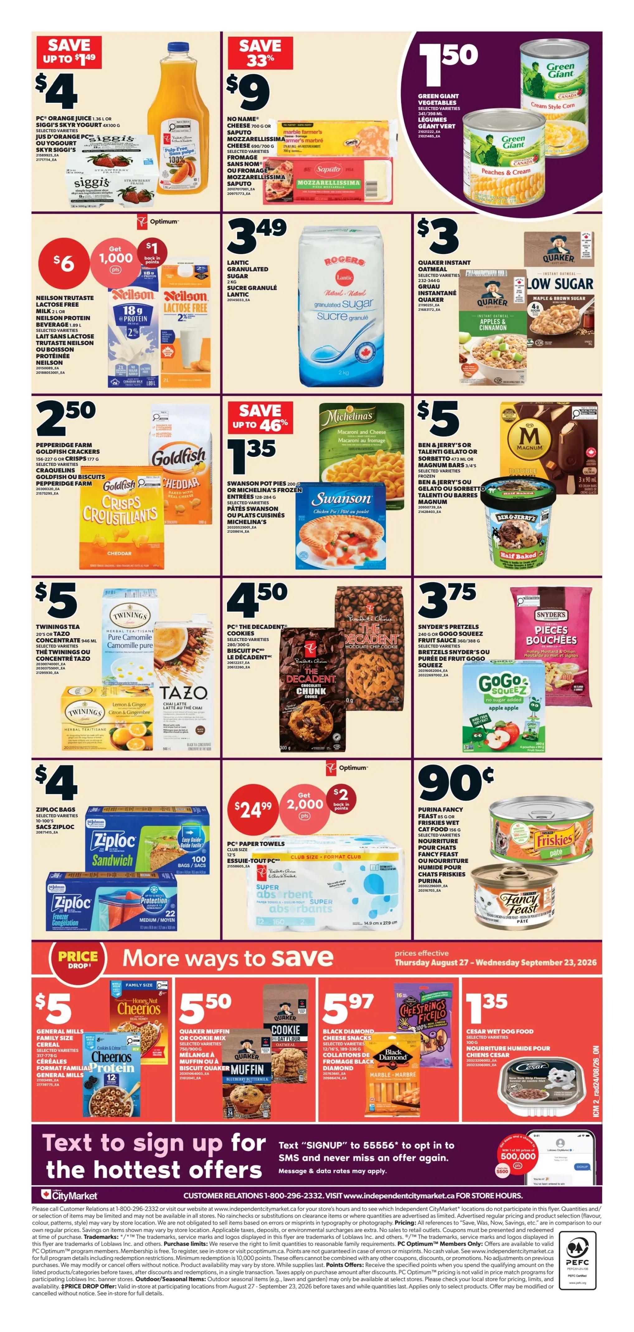 Loblaws City Market (ON) Flyer August 27 to September 2