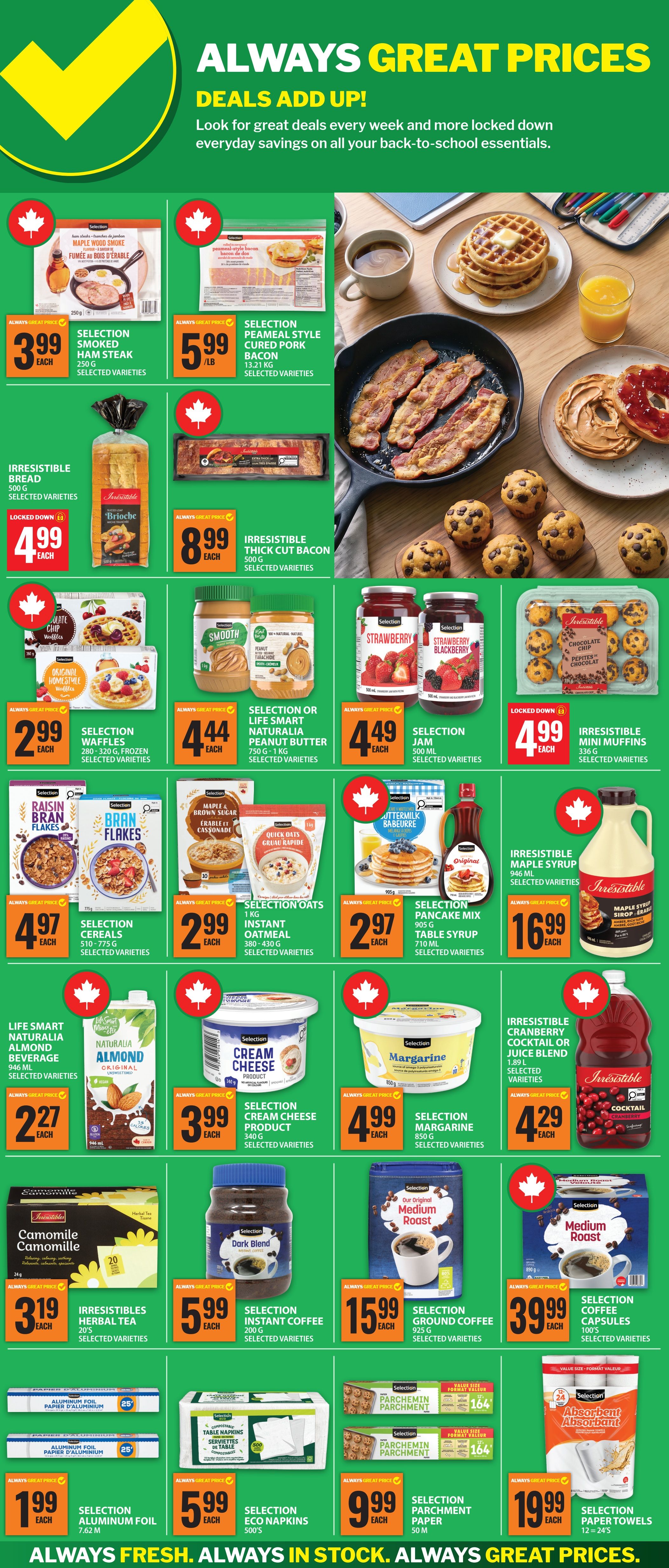 Food Basics Back To School Flyer August 27 to September 23