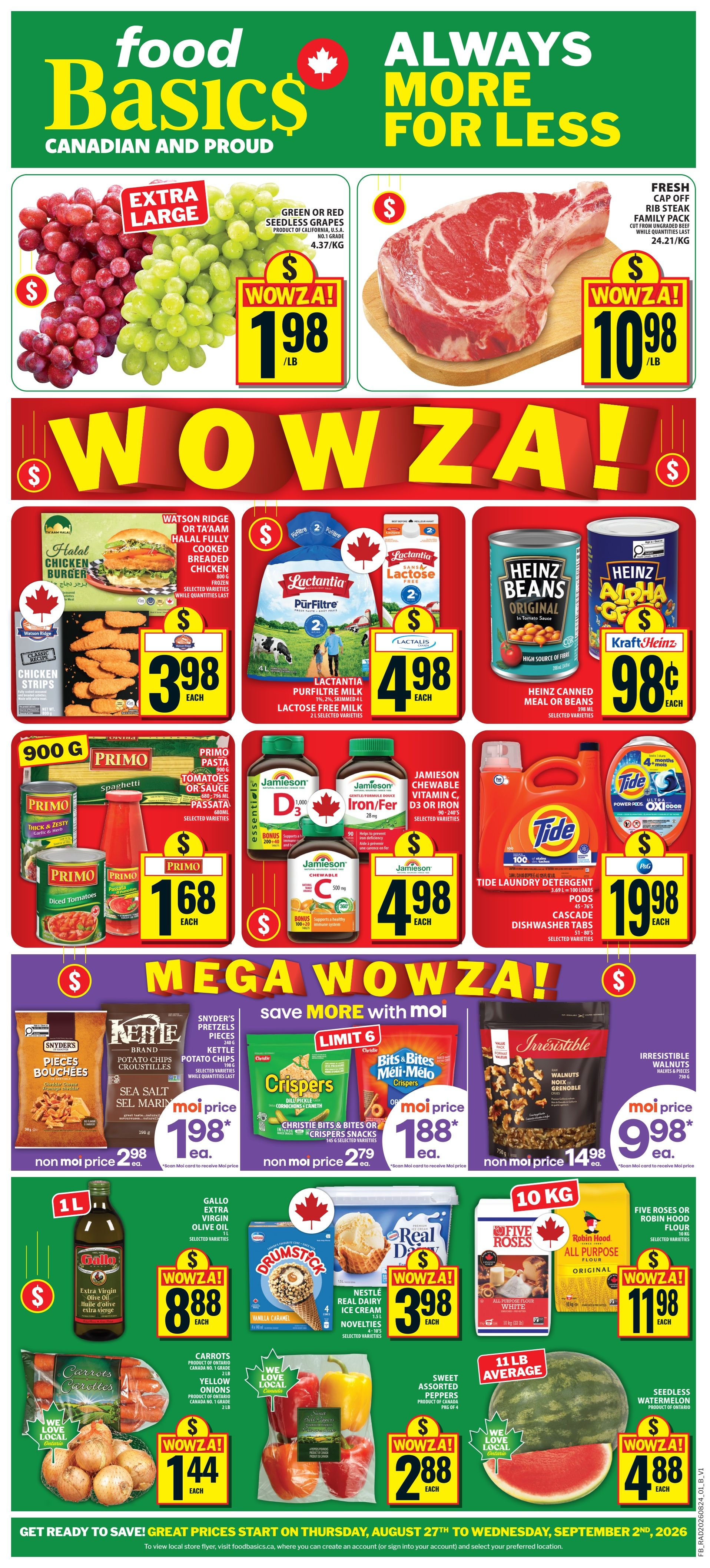 Food Basics Flyer August 27 to September 2