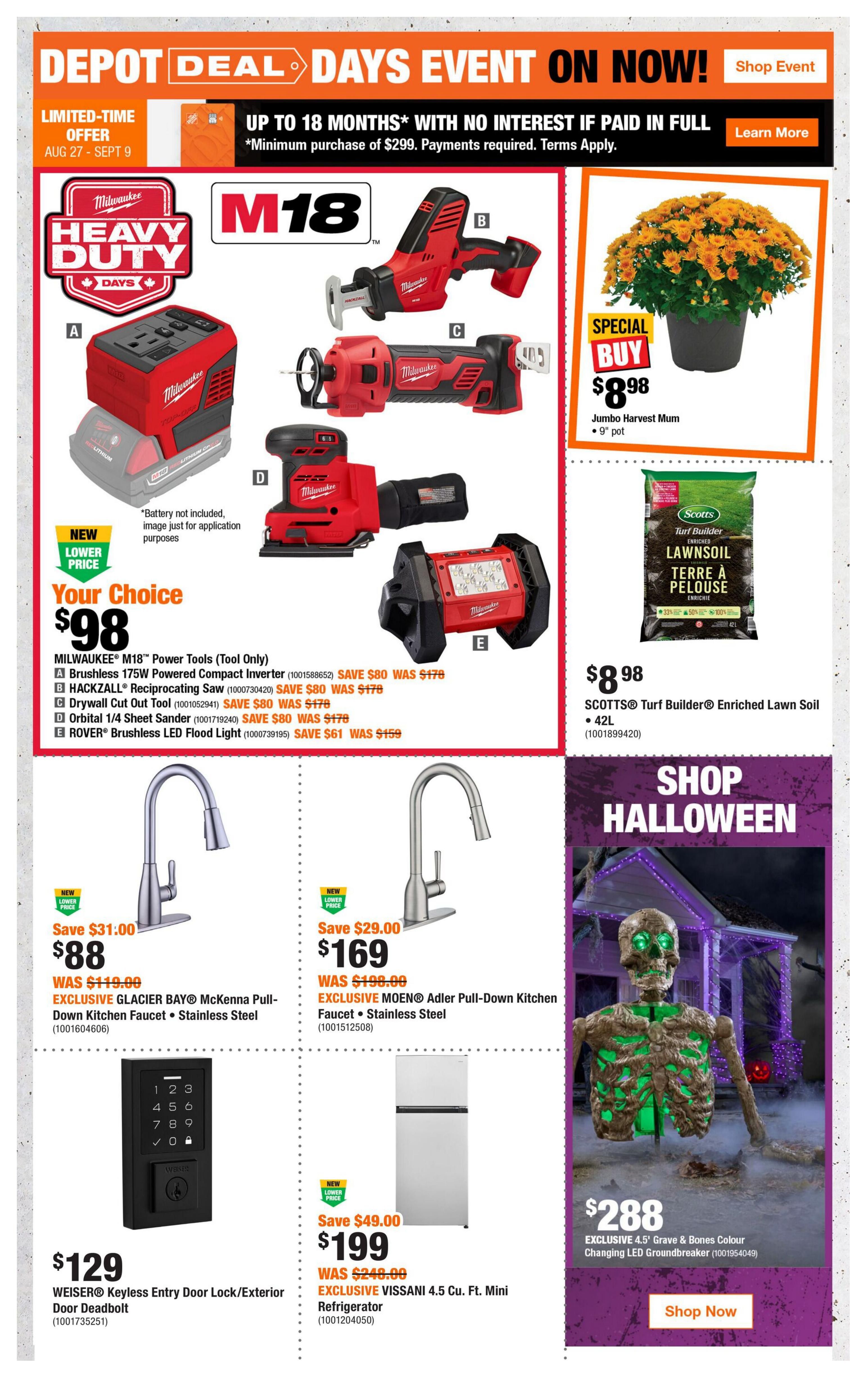 Home Depot (BC) Flyer August 27 to September 9