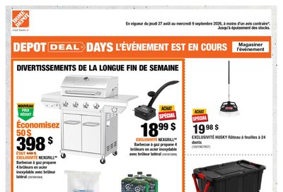 Home Depot (QC) Flyer August 27 to September 9