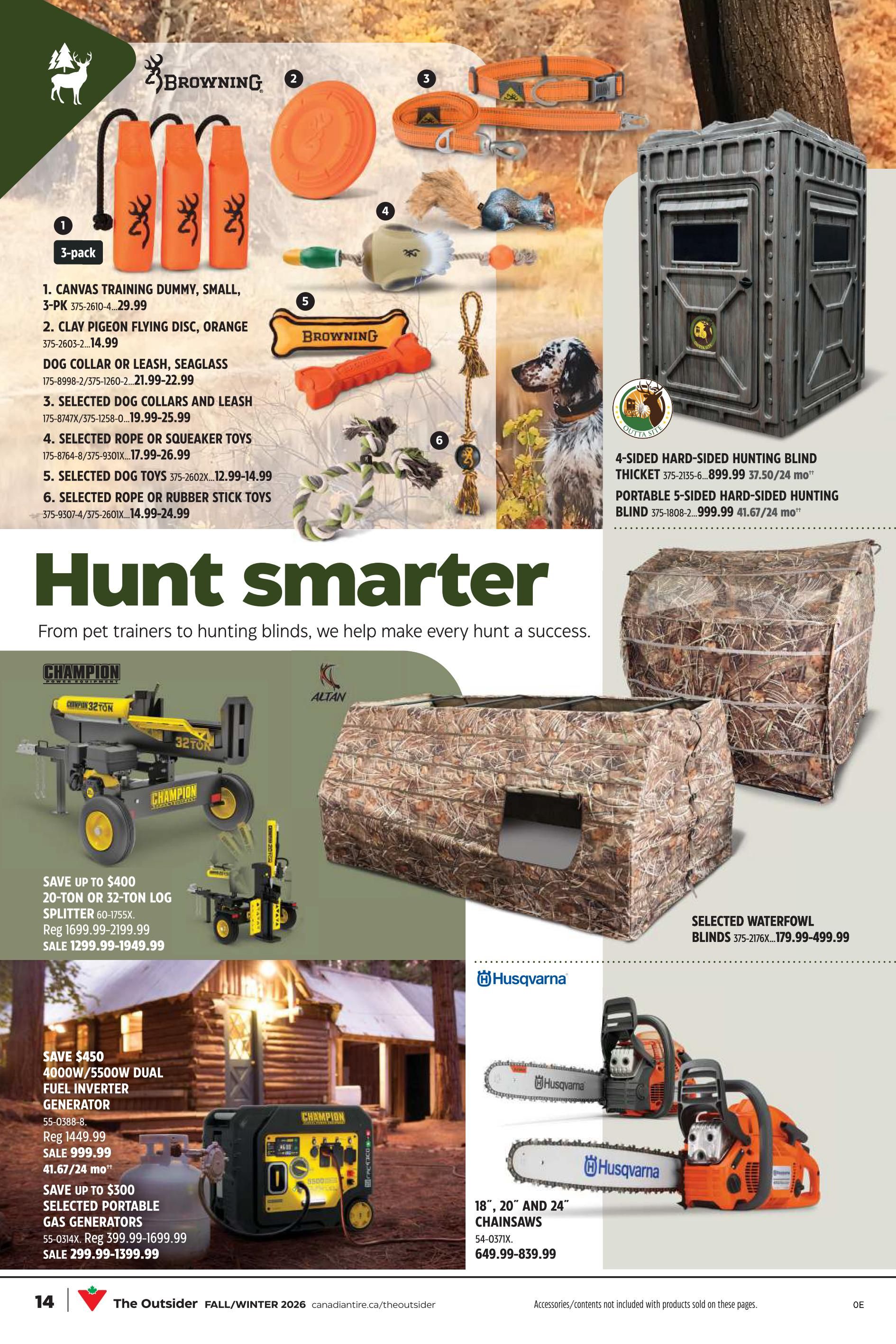 Canadian Tire The Outsider Catalogue August 28 to September 17