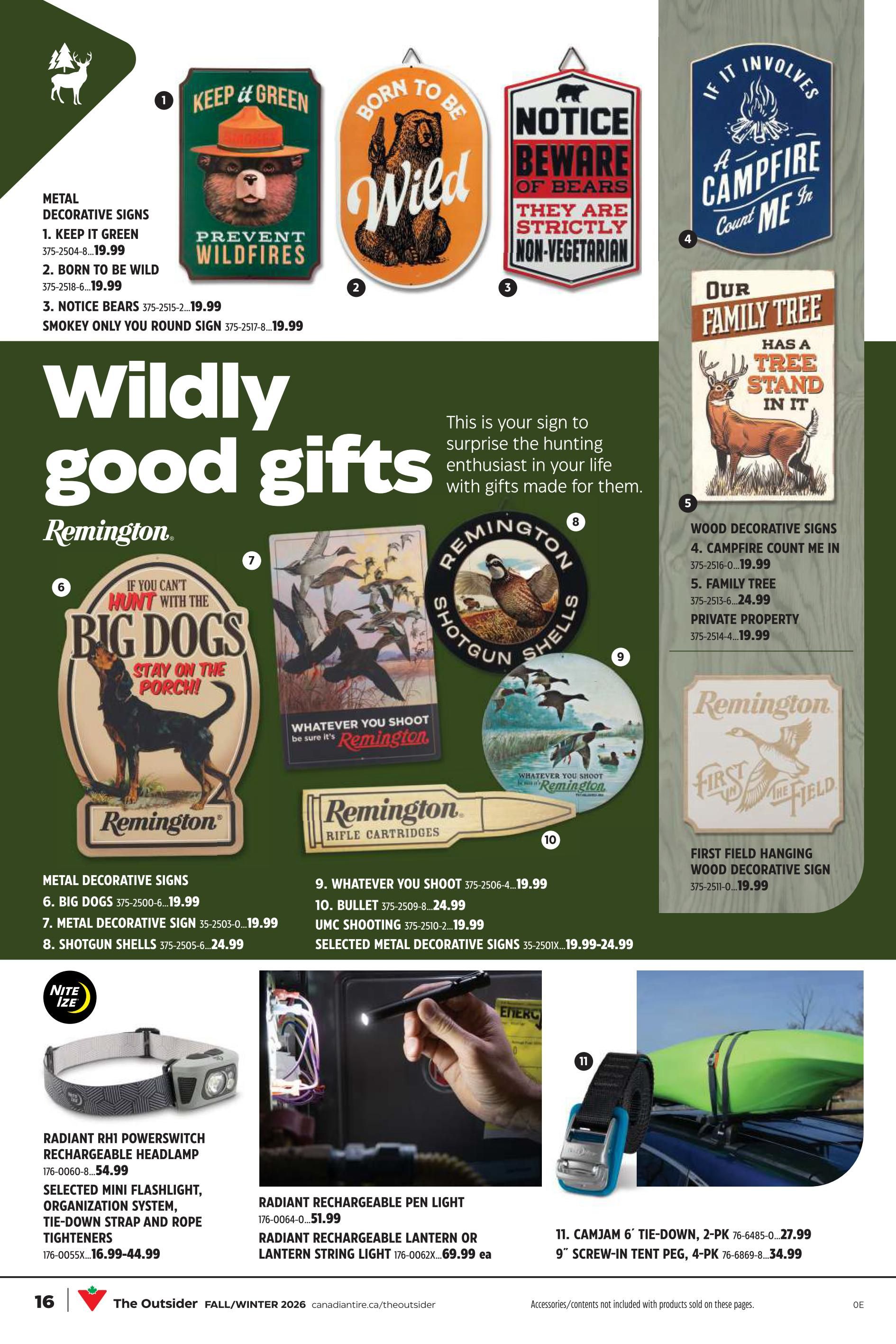 Canadian Tire The Outsider Catalogue August 28 to September 17