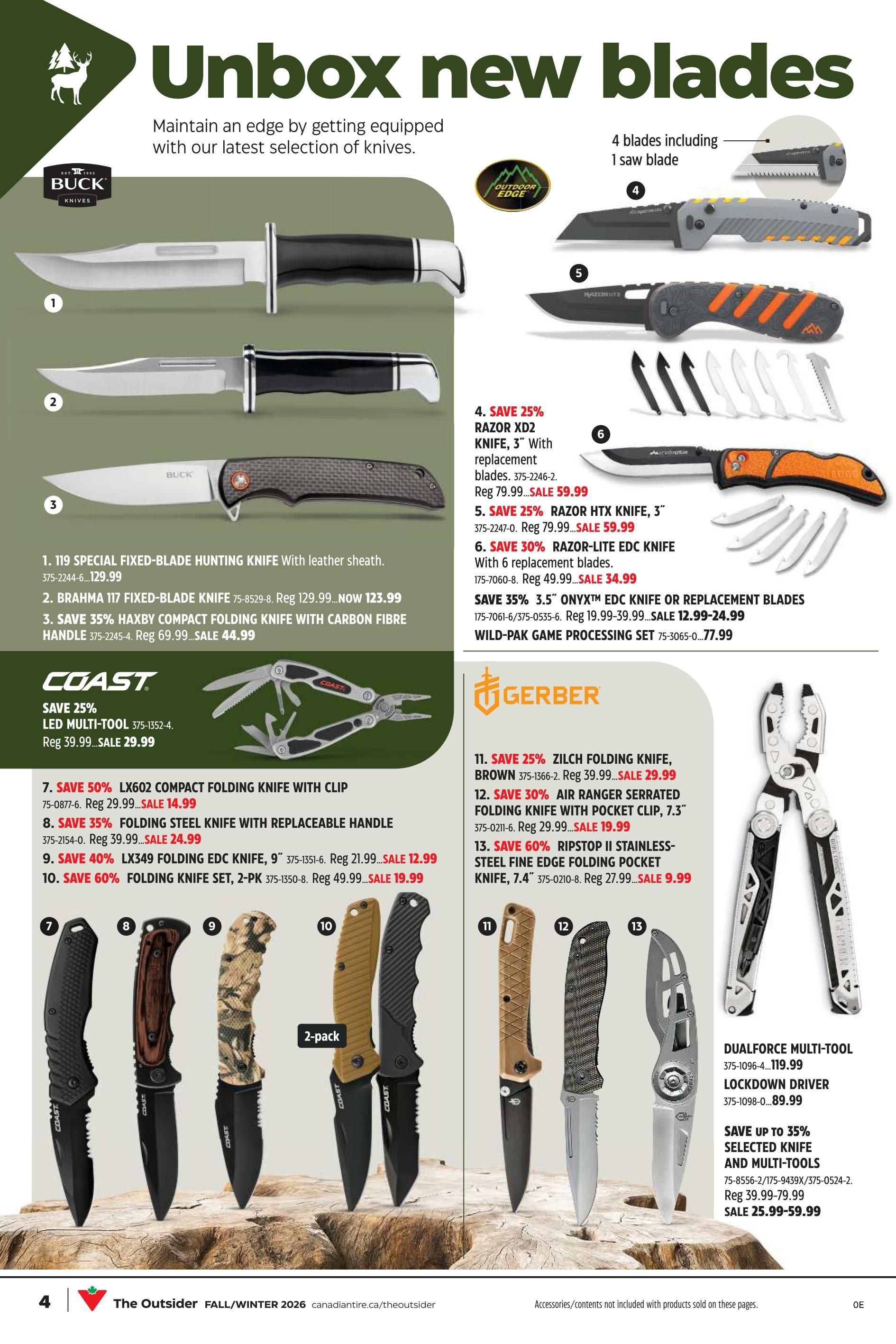 Canadian Tire The Outsider Catalogue August 28 to September 17