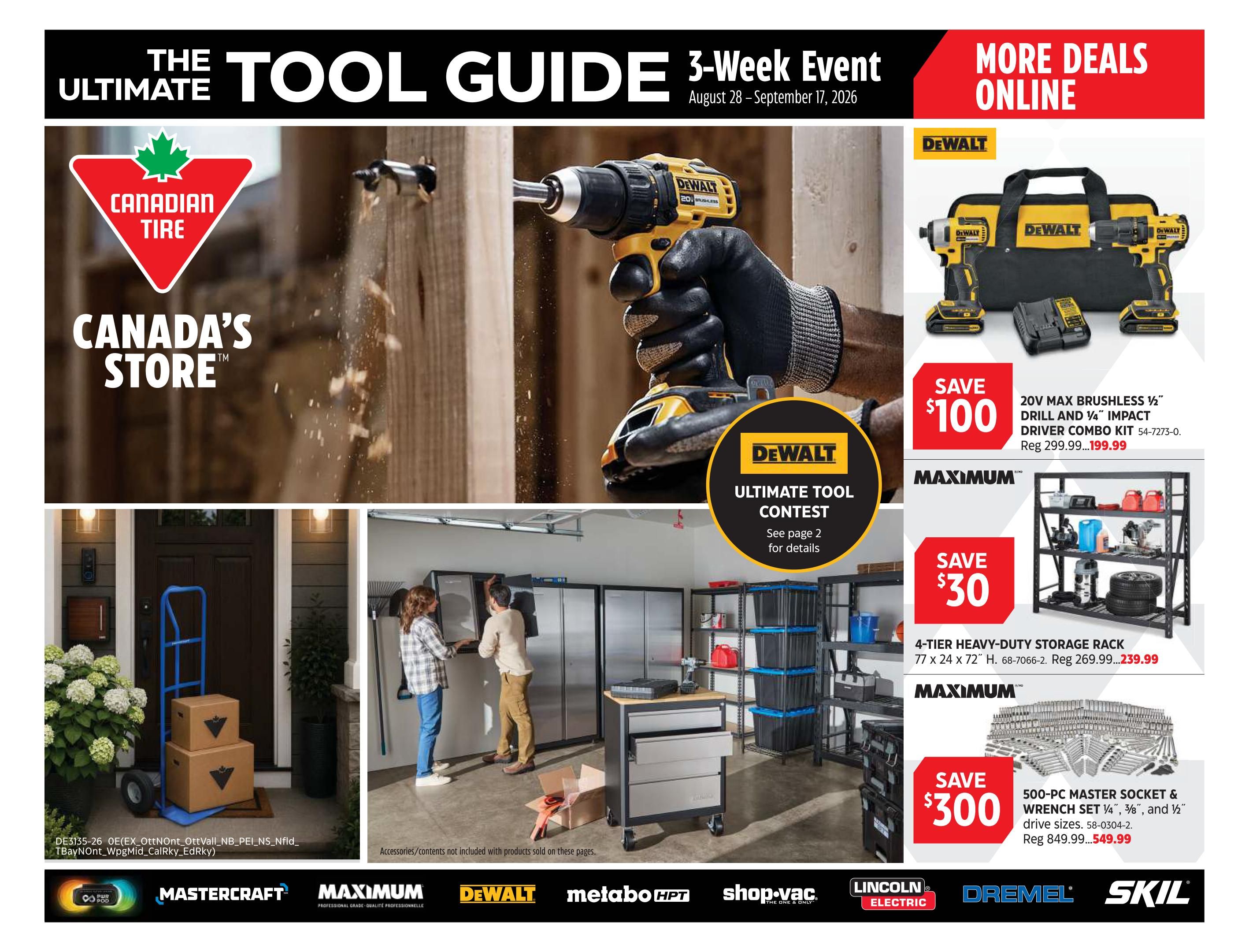 Canadian Tire The Ultimate Tool Guide August 28 to September 17