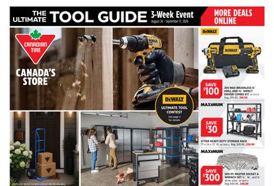 Canadian Tire The Ultimate Tool Guide August 28 to September 17
