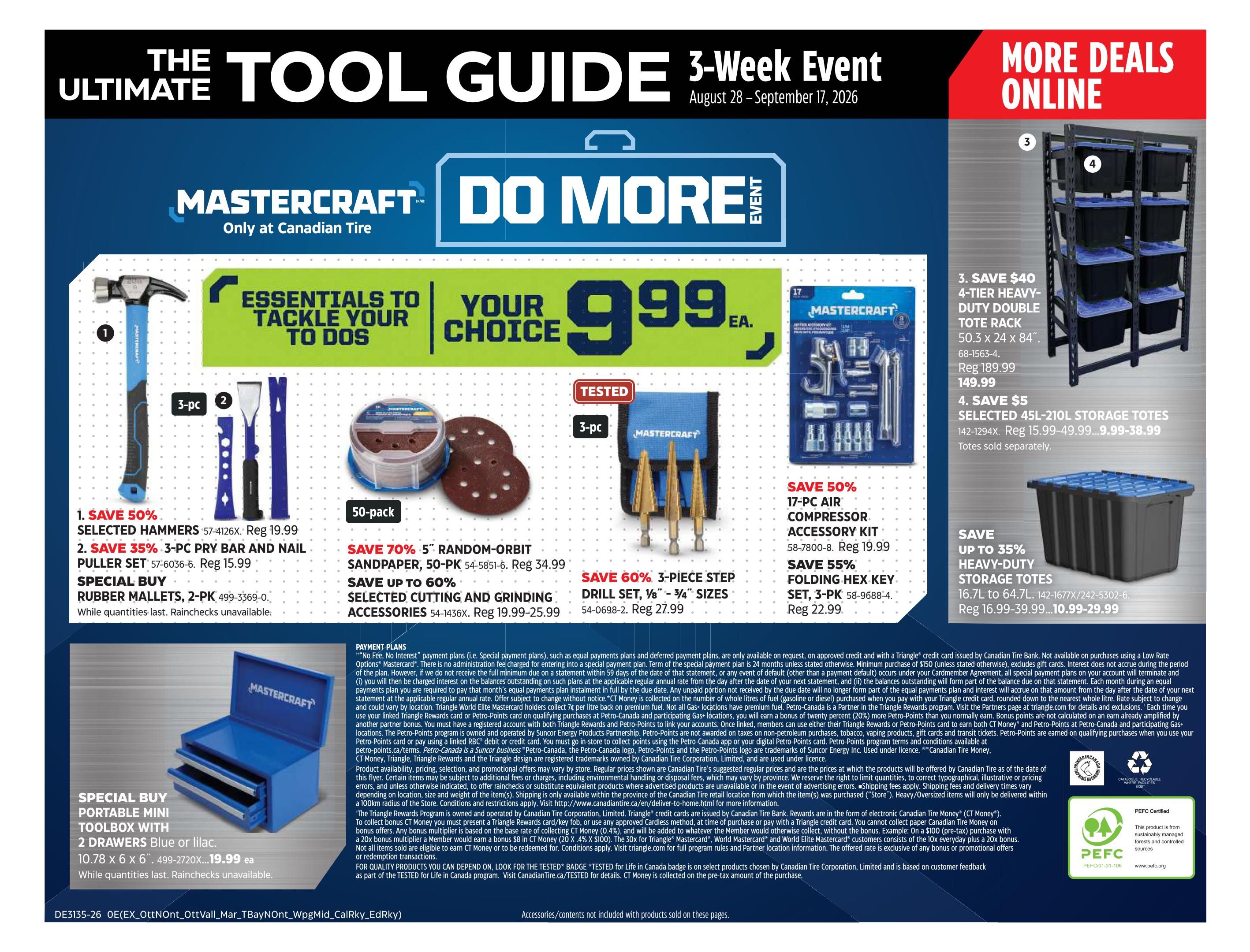Canadian Tire The Ultimate Tool Guide August 28 to September 17