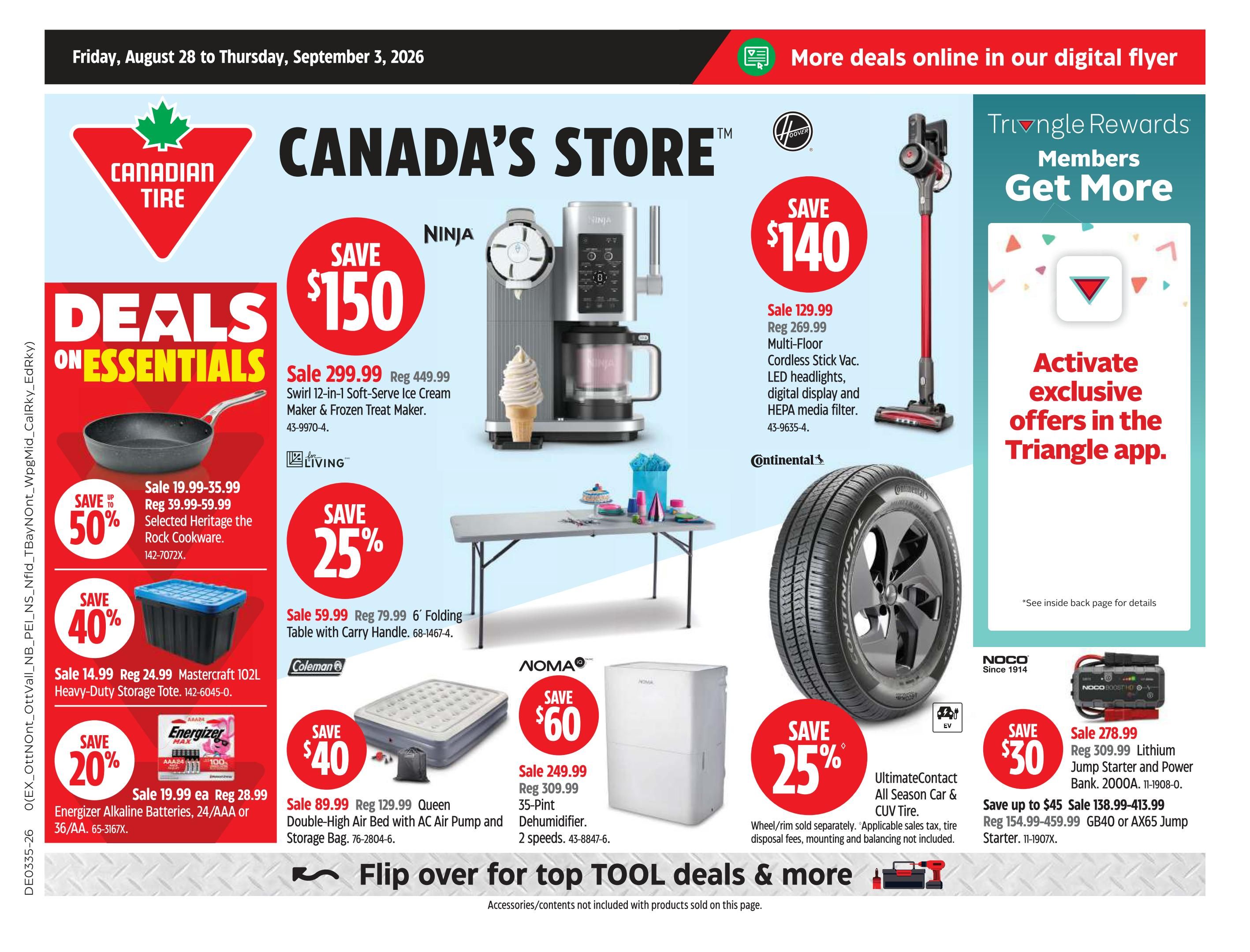 Canadian Tire (West) Flyer August 28 to September 3