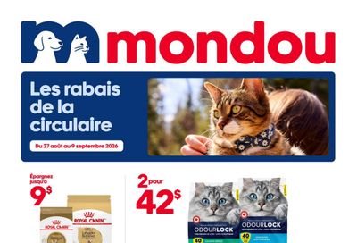 Mondou Flyer August 27 to September 9