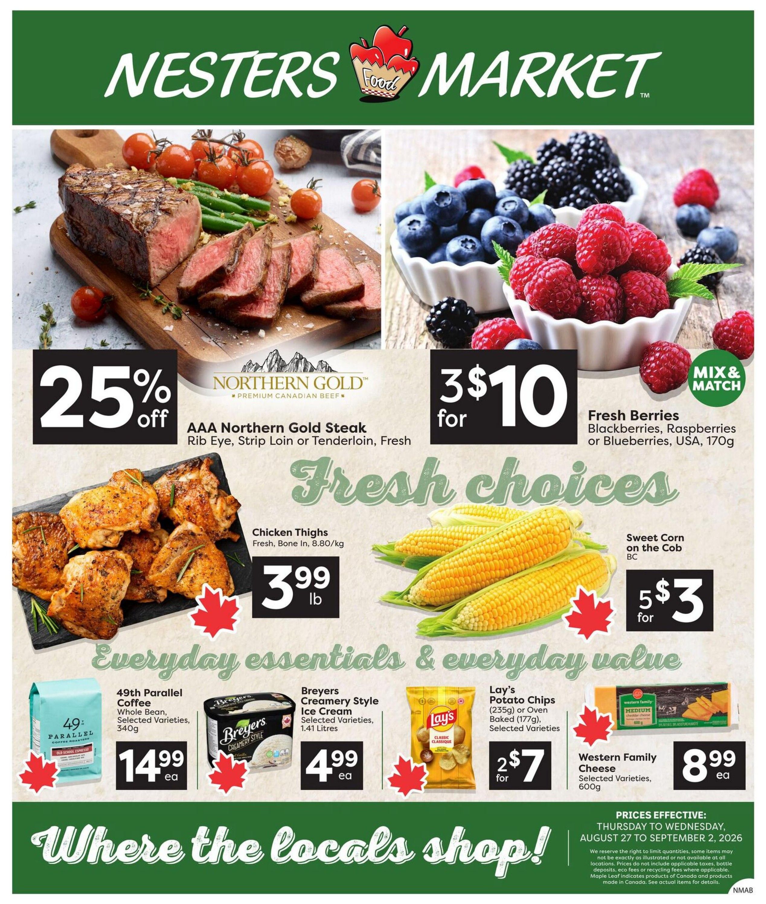 Nesters Market Flyer August 27 to September 2