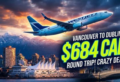 WestJet: Vancouver (YVR) to Dublin (DUB) , Ireland – $684 CAD Roundtrip (Including Taxes) (1 or 2 Stops)