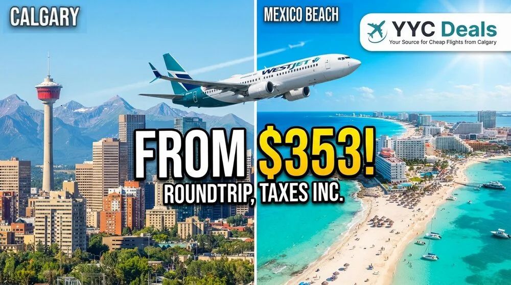 WestJet: Calgary to Huatulco, Mexico - from $353 CAD ($498 with Bag) roundtrip including taxes WestJet: Calgary to Huatulco, Mexico - from $353 CAD ($498 with Bag) roundtrip including taxes