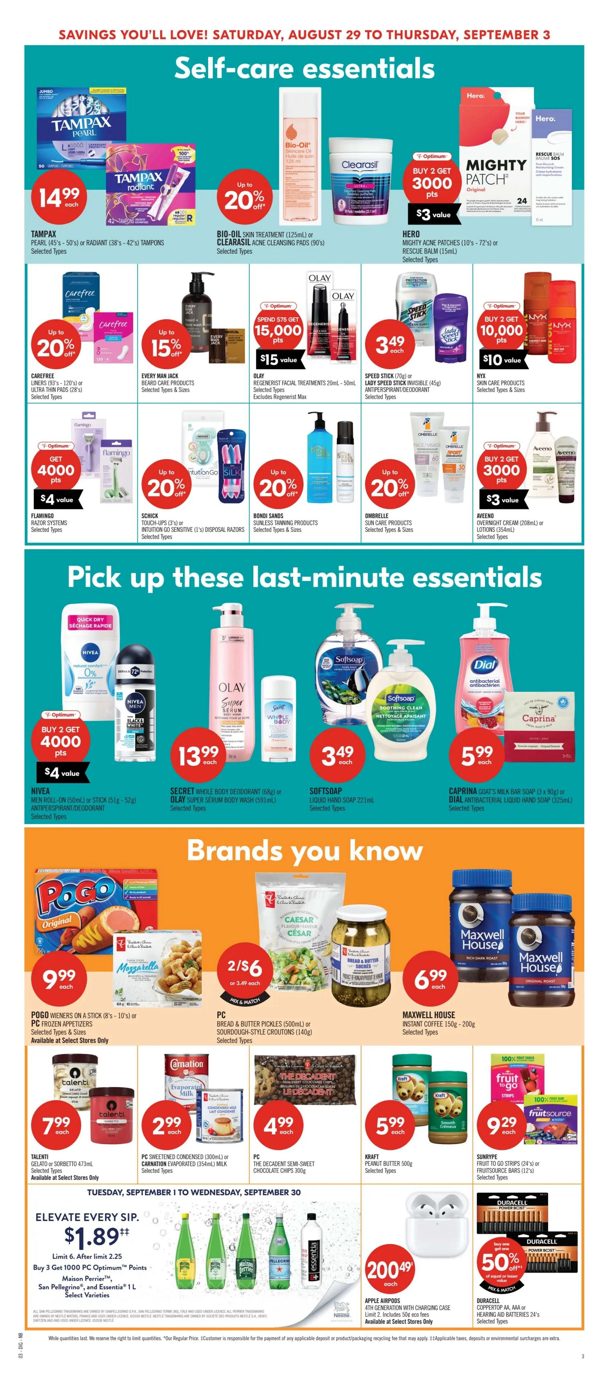 Shoppers Drug Mart (Atlantic) Flyer August 29 to September 3