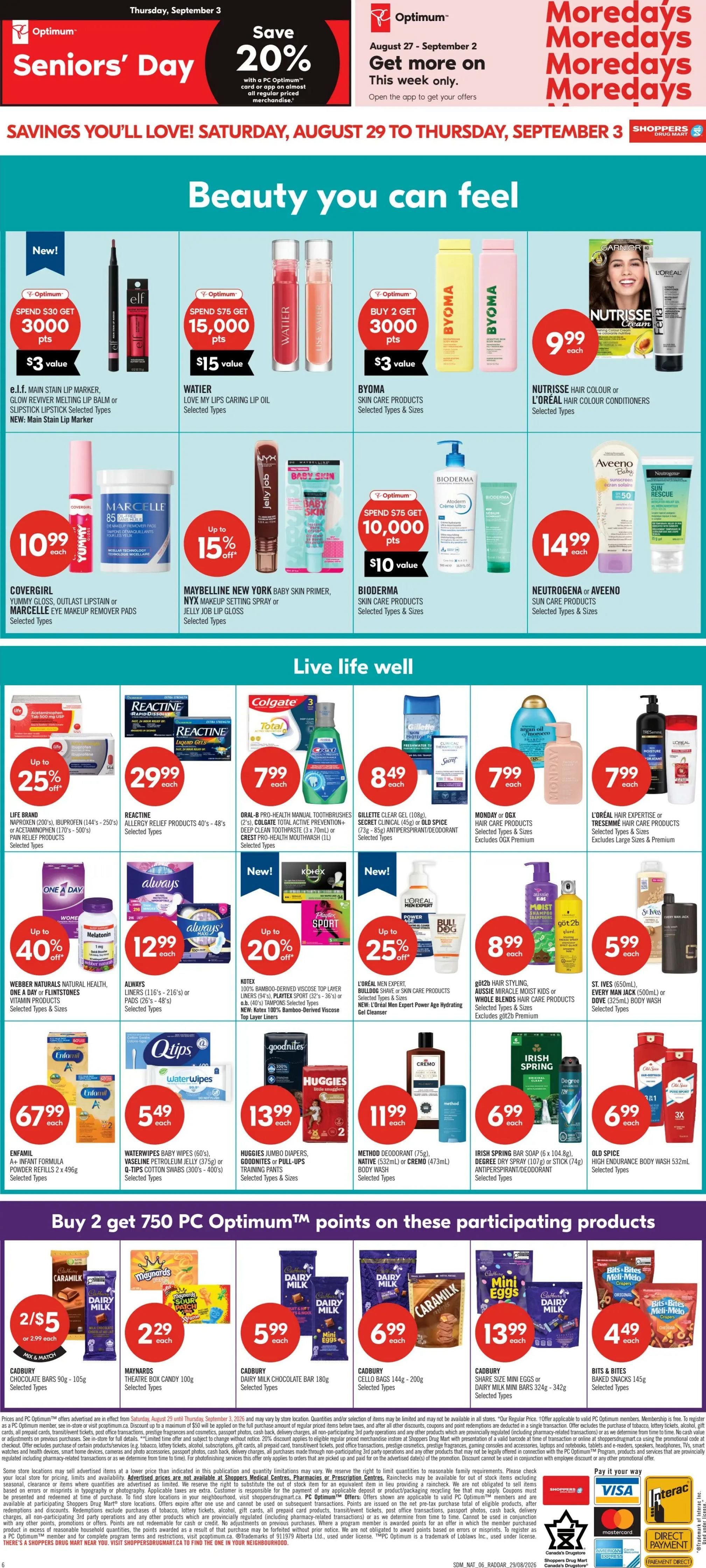 Shoppers Drug Mart (Atlantic) Flyer August 29 to September 3