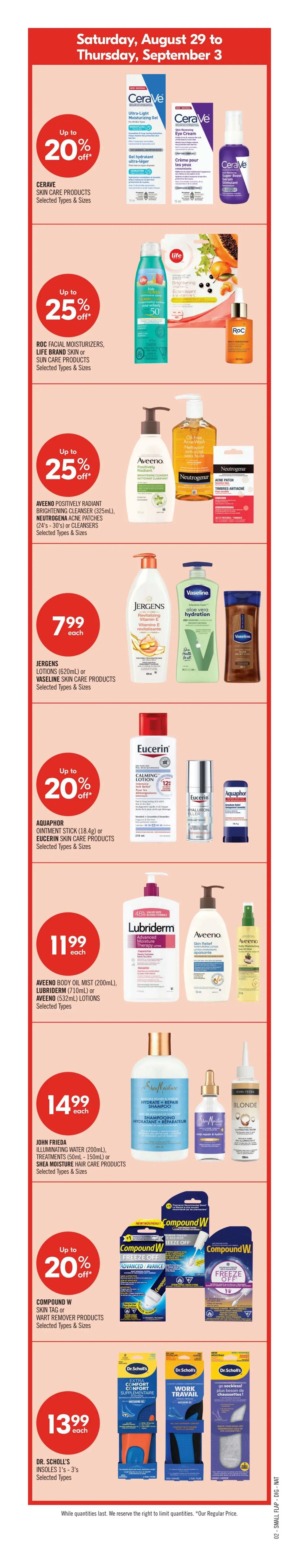 Shoppers Drug Mart (Atlantic) Flyer August 29 to September 3