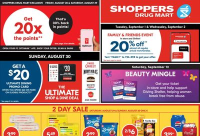 Shoppers Drug Mart (West) Flyer August 29 to September 3