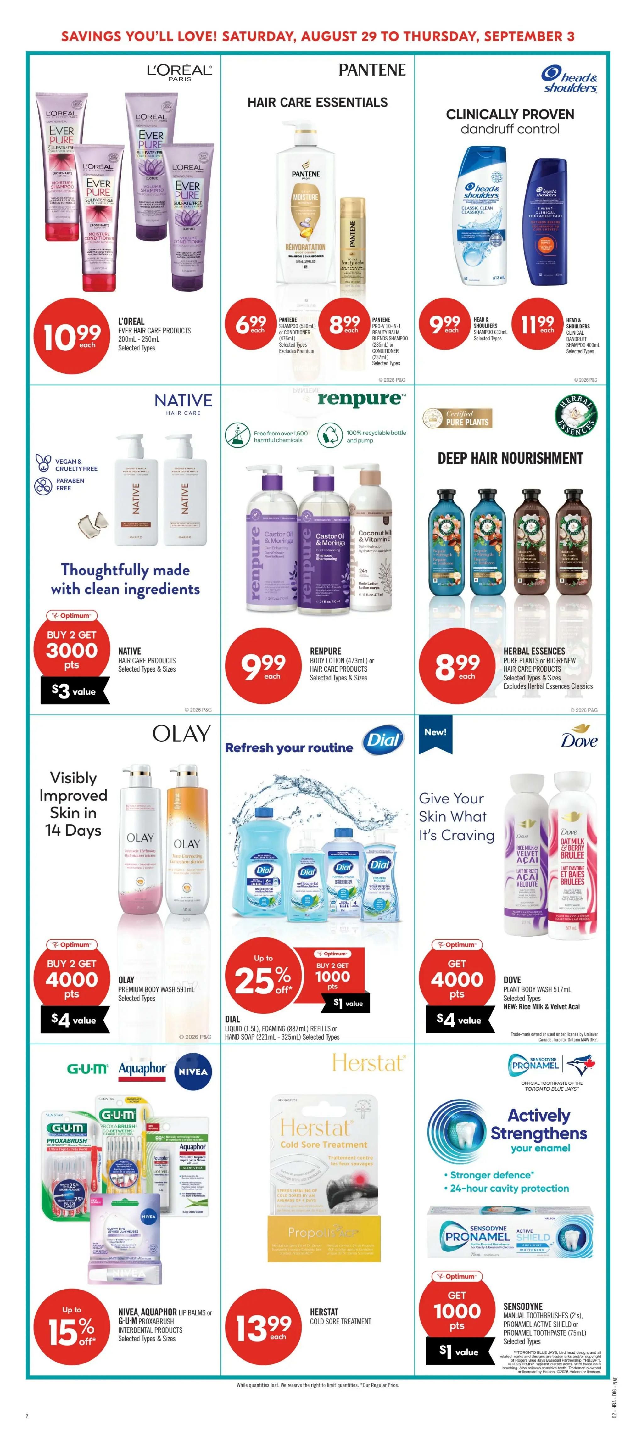 Shoppers Drug Mart (West) Flyer August 29 to September 3
