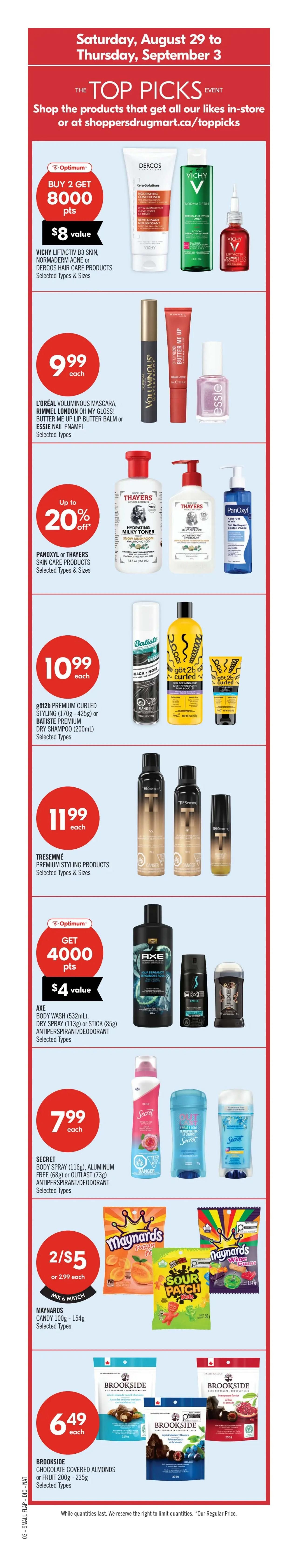 Shoppers Drug Mart (West) Flyer August 29 to September 3