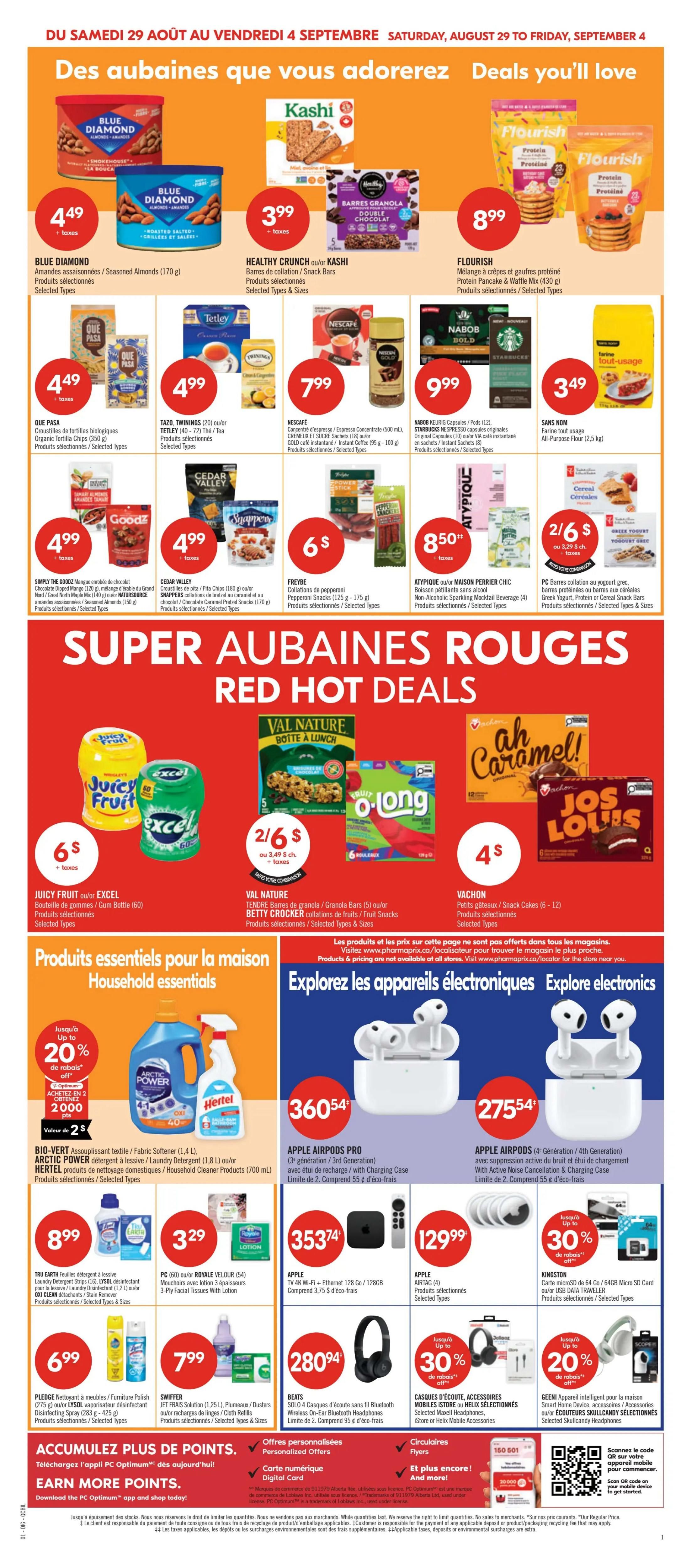 Pharmaprix Flyer August 29 to September 3