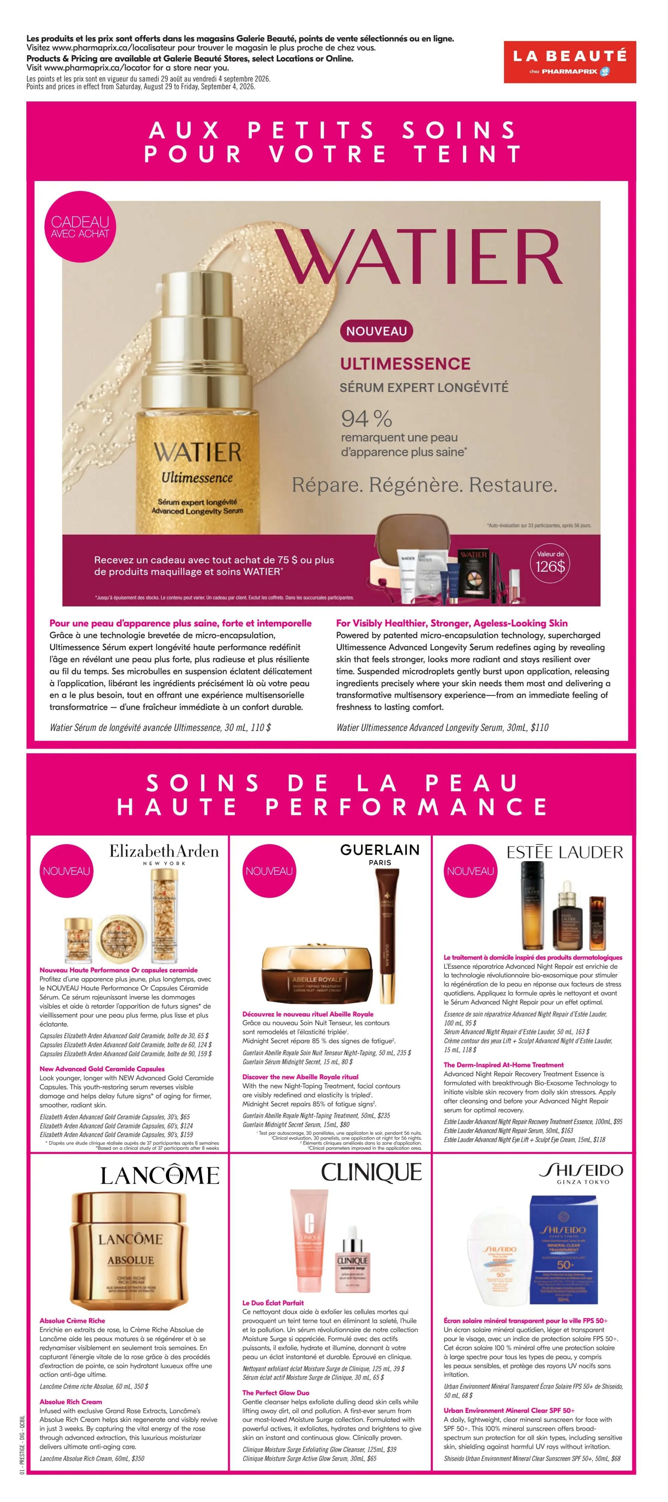 Pharmaprix Flyer August 29 to September 3