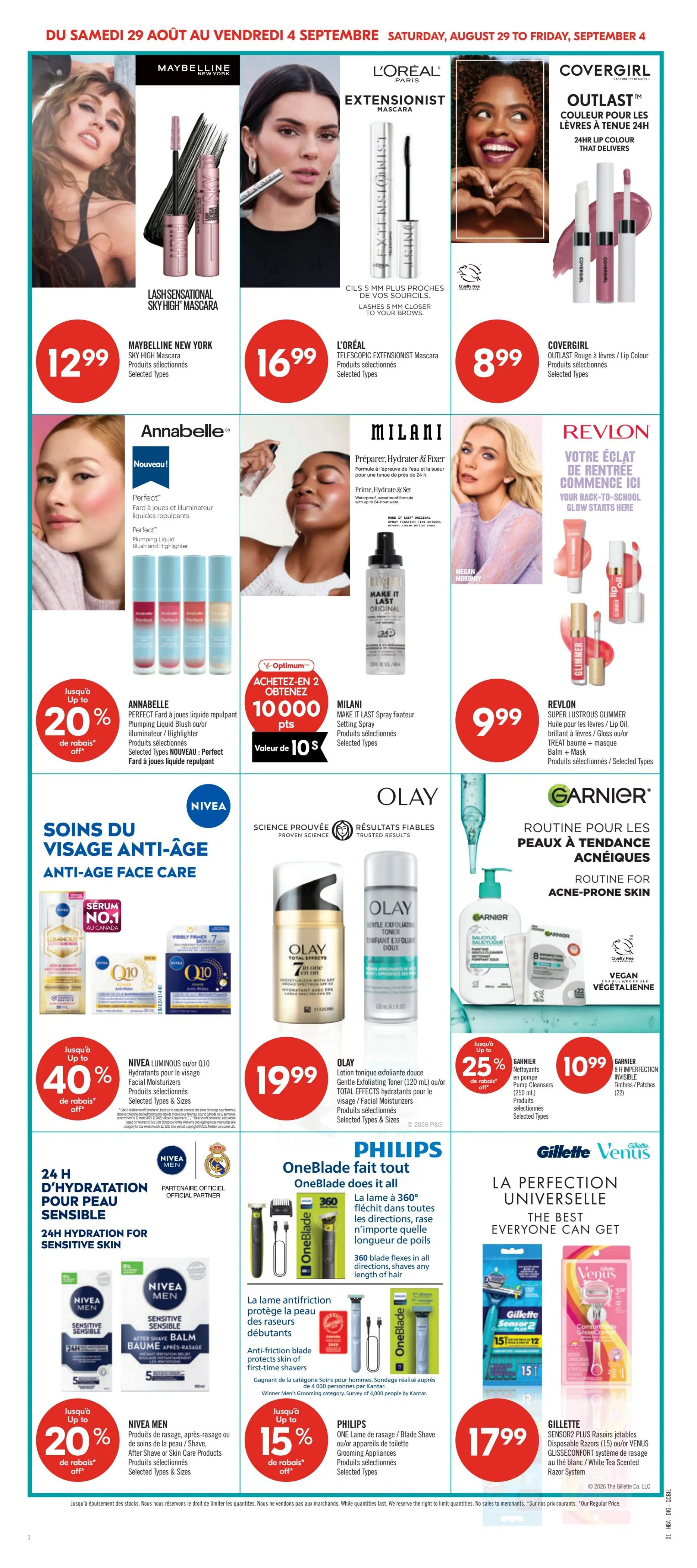 Pharmaprix Flyer August 29 to September 3