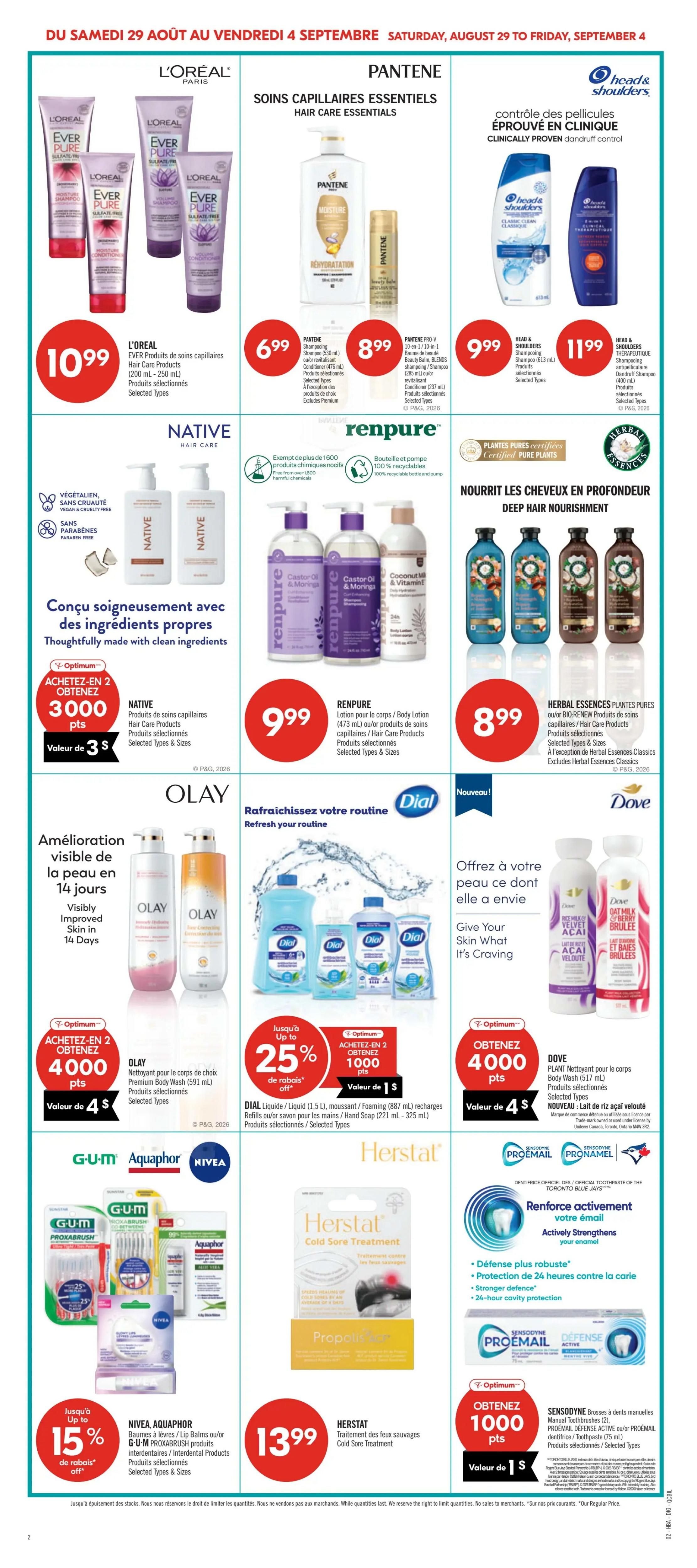 Pharmaprix Flyer August 29 to September 3
