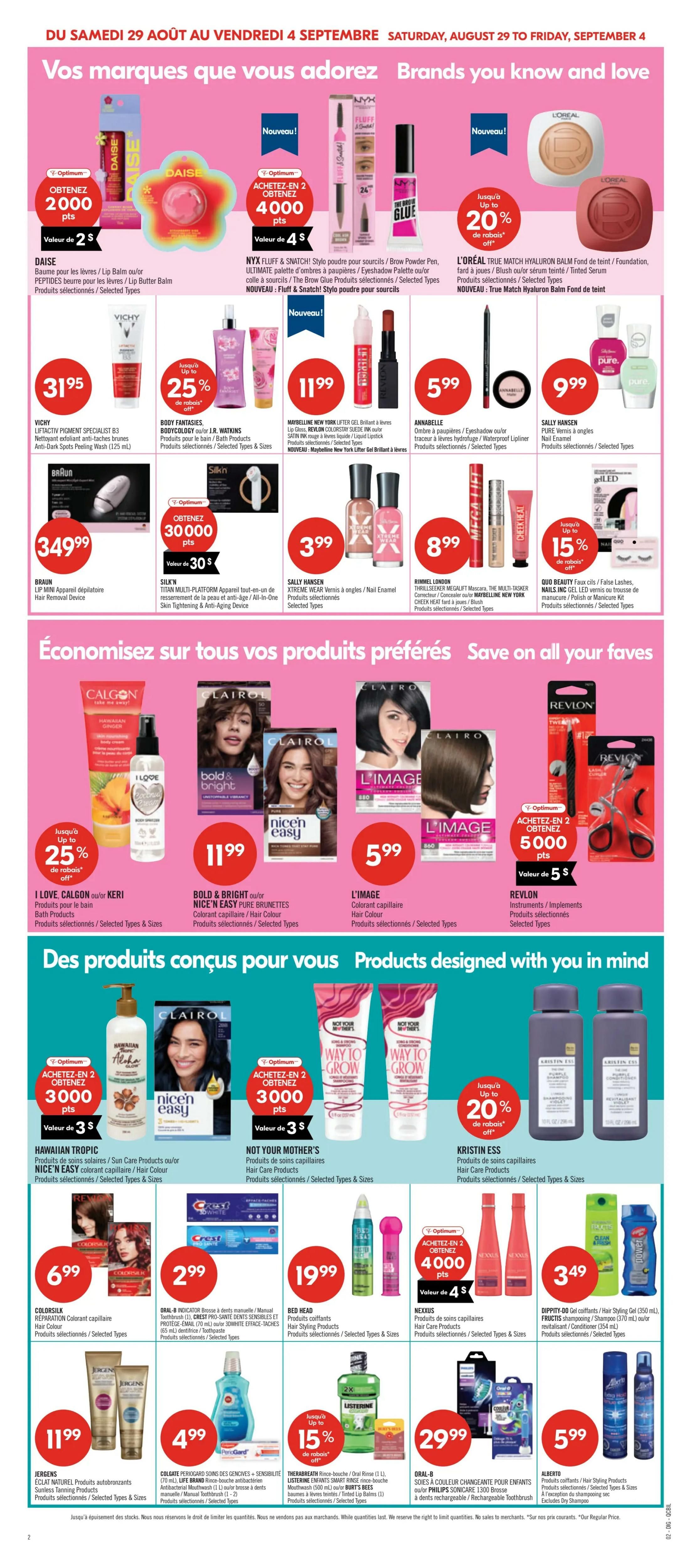 Pharmaprix Flyer August 29 to September 3