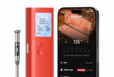 Amazon.ca: Thermomaven G1 Smart Barbeque Thermometer - $39.99