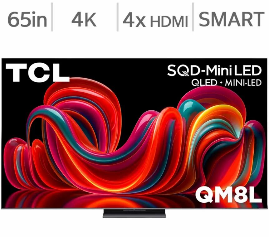 Costco: TCL 65" Class - QM8L Series - 4K UHD SQD-Mini LED TV - $1998