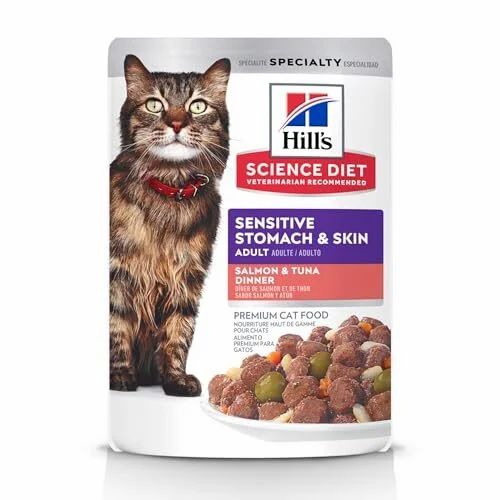Amazon.ca: Hill's Science Diet, Sensitive Stomach & Skin, Adult, Wet Cat Food 24 Pack $21.49 (reg. $54.35)