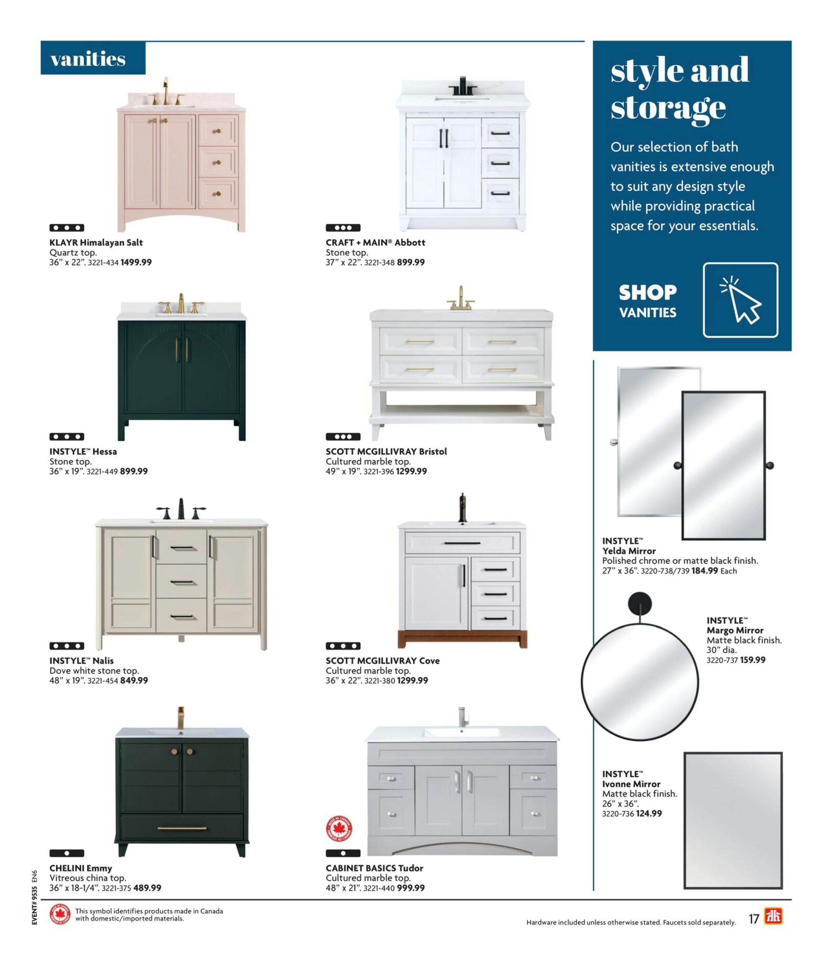 Home Hardware (ON) Kitchen And Bath Flyer August 27 to November 18