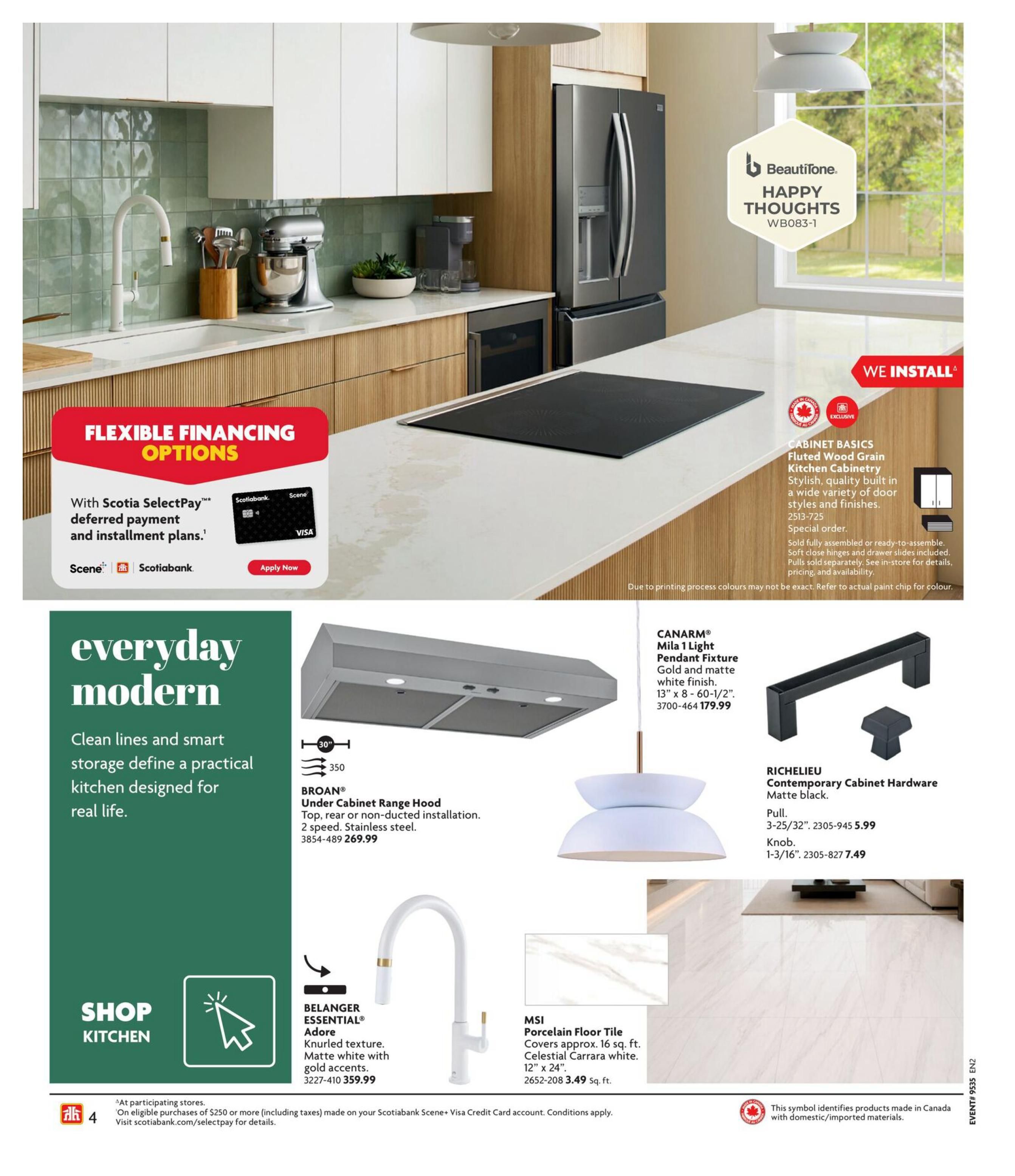 Home Hardware (Atlantic) Kitchen And Bath Flyer August 27 to November 18