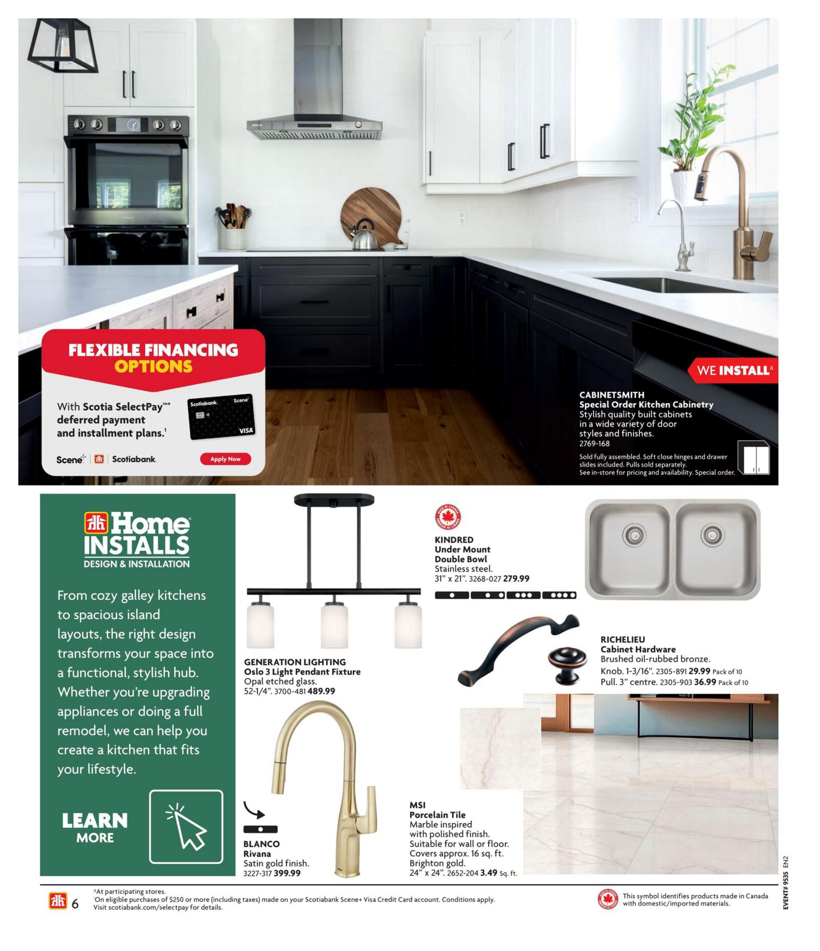 Home Hardware (Atlantic) Kitchen And Bath Flyer August 27 to November 18