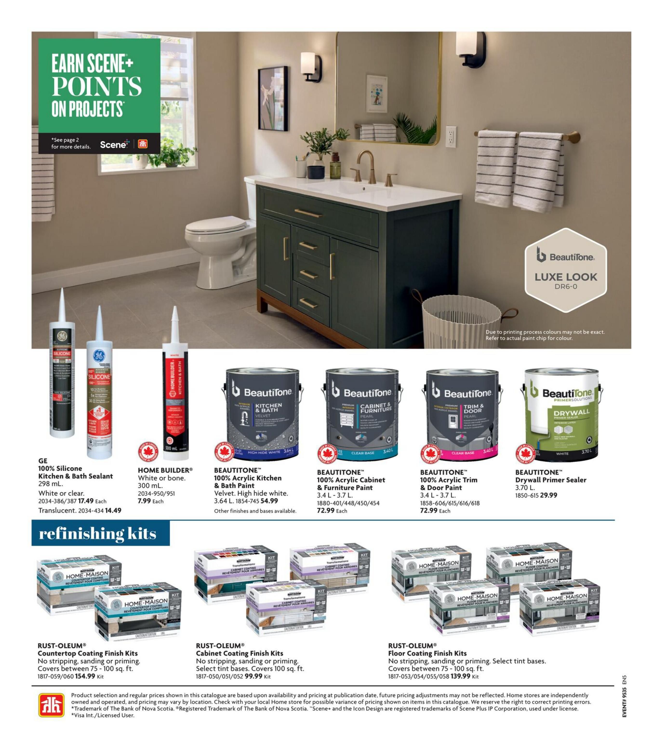 Home Hardware (BC) Kitchen And Bath Flyer August 27 to November 18