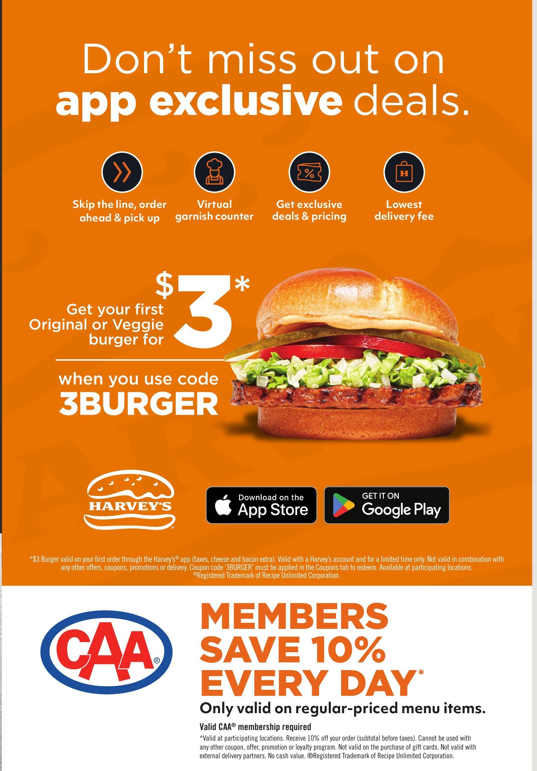 Harvey's Deals And Coupons August 24 to November 1