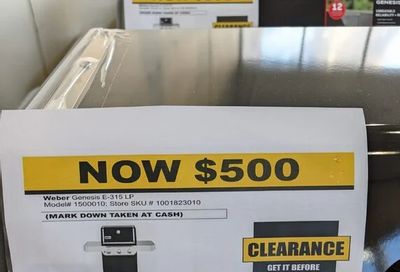 Home Depot: Weber Genesis E-315 3-Burner LP BBQ Clearance $500 Barrhaven