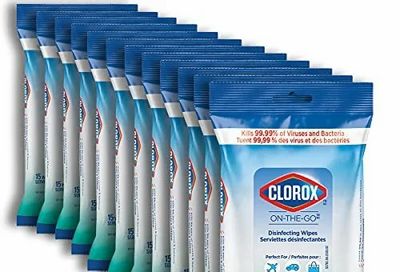 Amazon.ca: Clorox On-The-Go Disinfecting Wipes, Fresh Meadow, 15 Count $14.82 w/ S&S