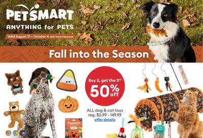 PetSmart Flyer August 31 to October 4