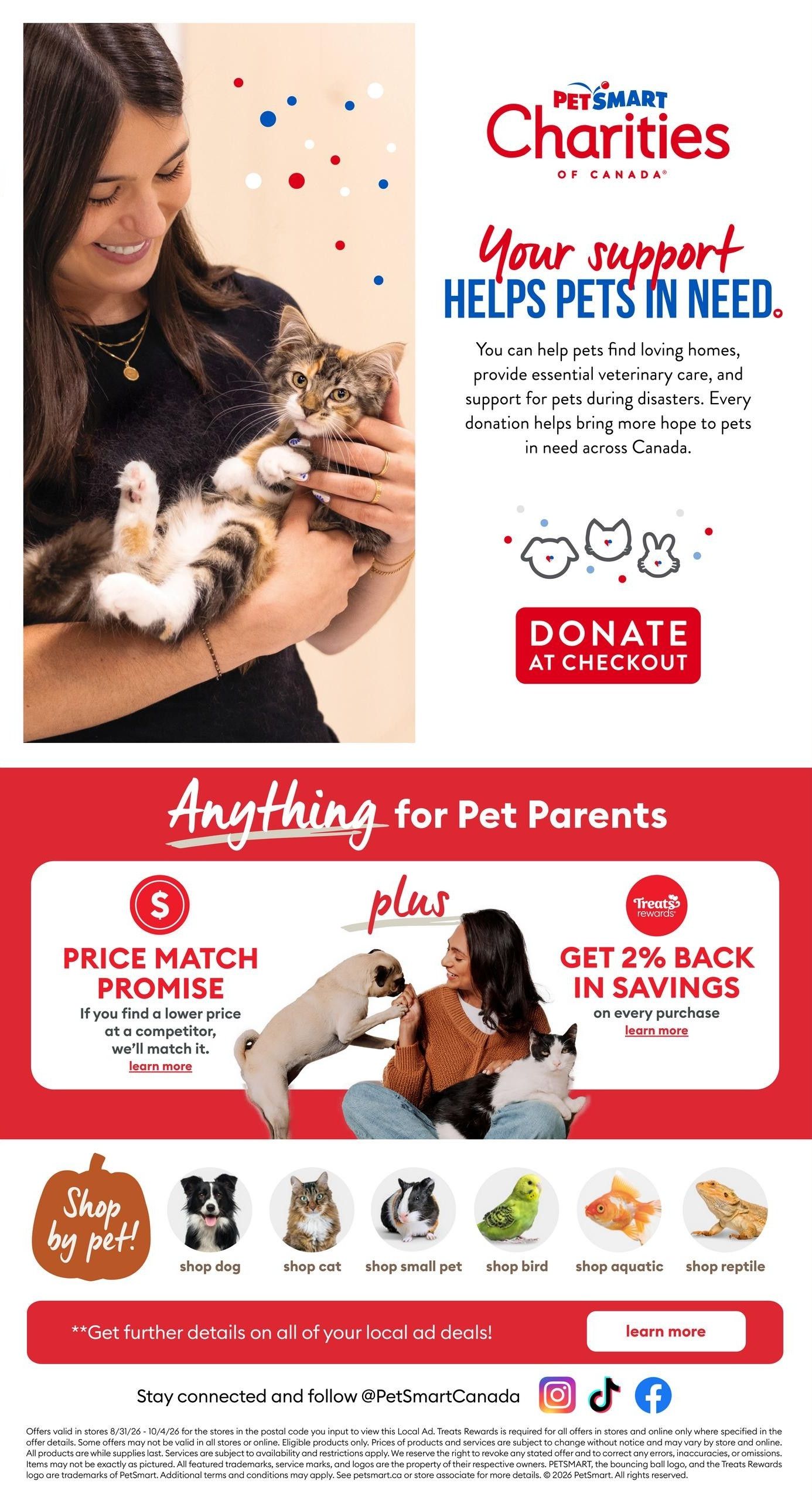 PetSmart Flyer August 31 to October 4