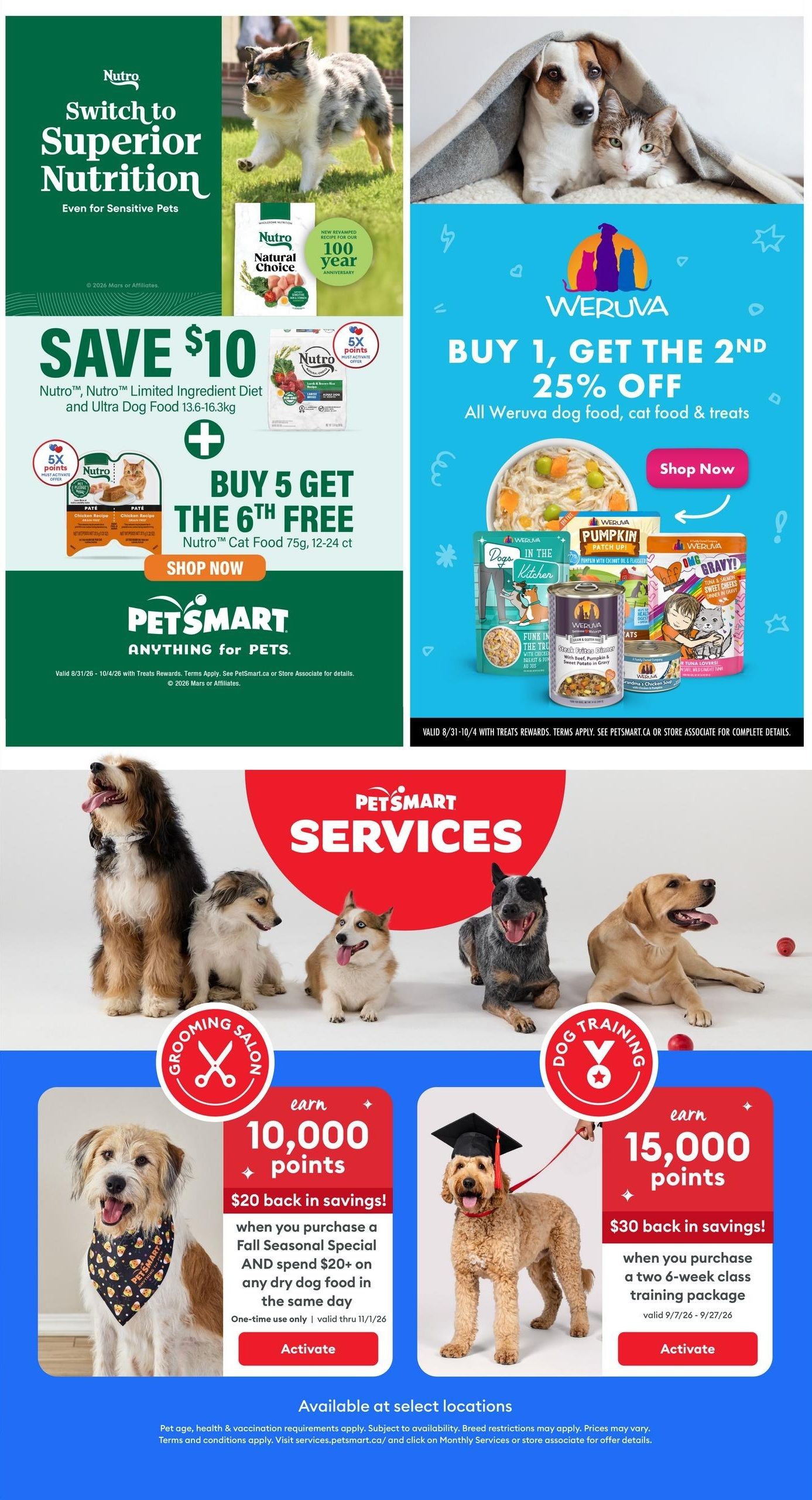 PetSmart Flyer August 31 to October 4