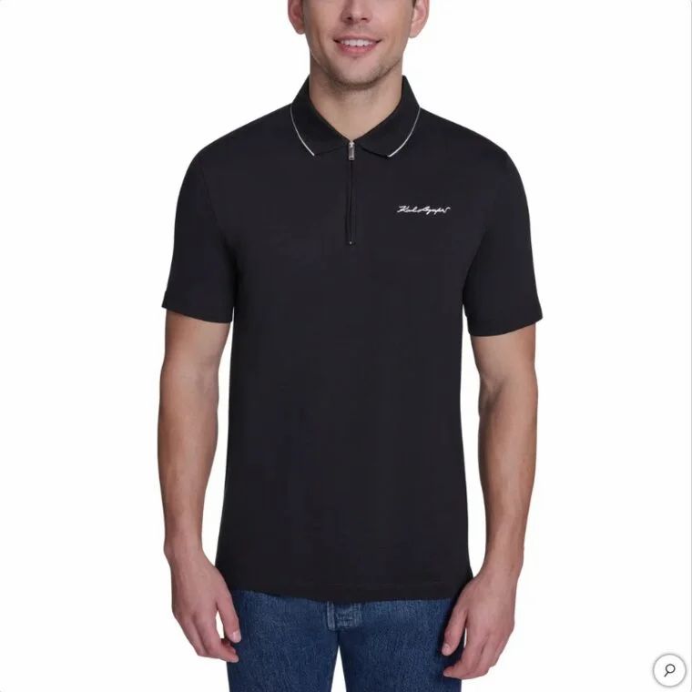 Costco: Karl Lagerfeld Men's 1/4 Zip Polo (100% pima cotton) $19.99 Costco: Karl Lagerfeld Men's 1/4 Zip Polo (100% pima cotton) $19.99