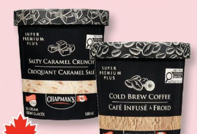No Frills Ontario: Chapman’s Super Premium Plus Ice Cream $2 Each After Optimum Points Offer